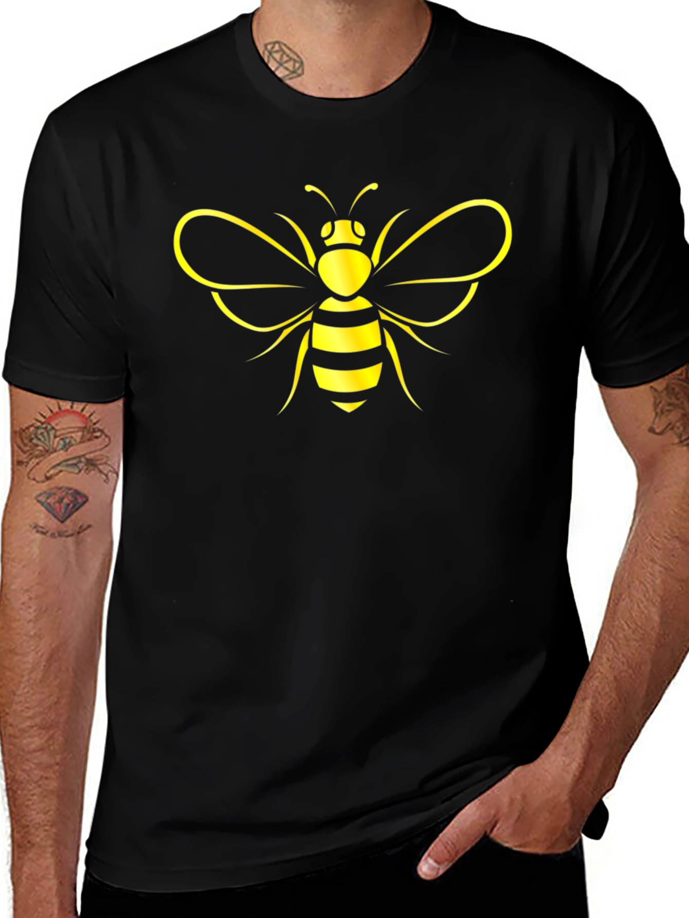 Bumble Bee Graphic T-Shirt - Black