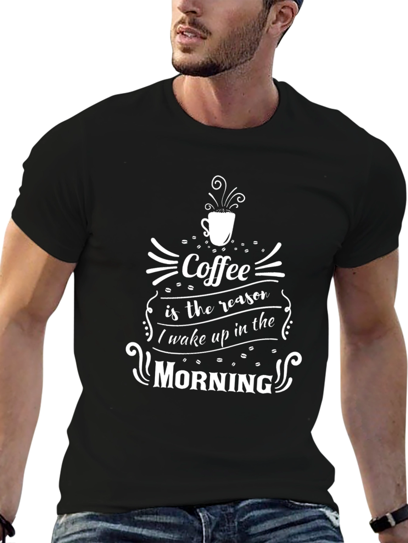 Coffee Reason Morning Black Graphic Tee