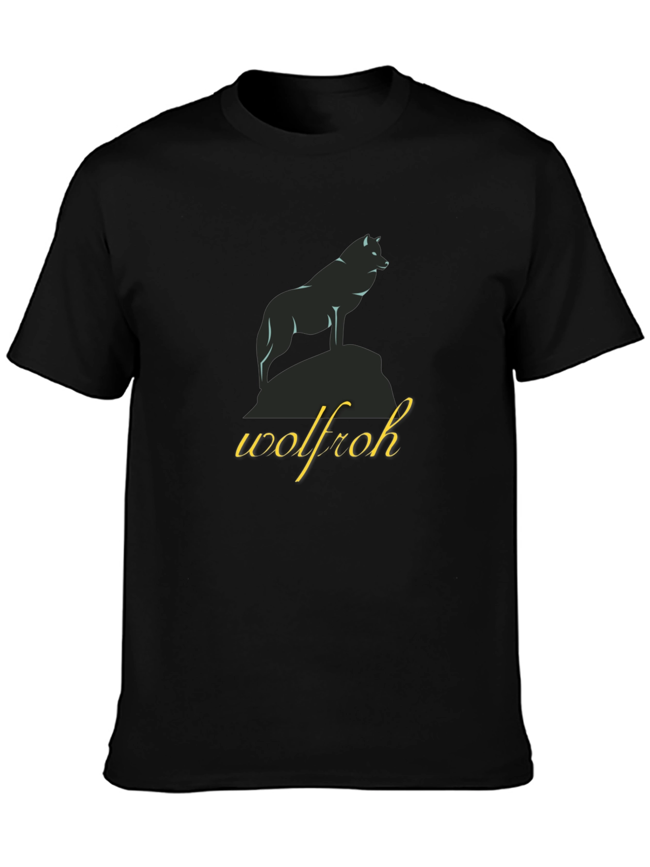 Wolfroh T-Shirt - Black - Mens