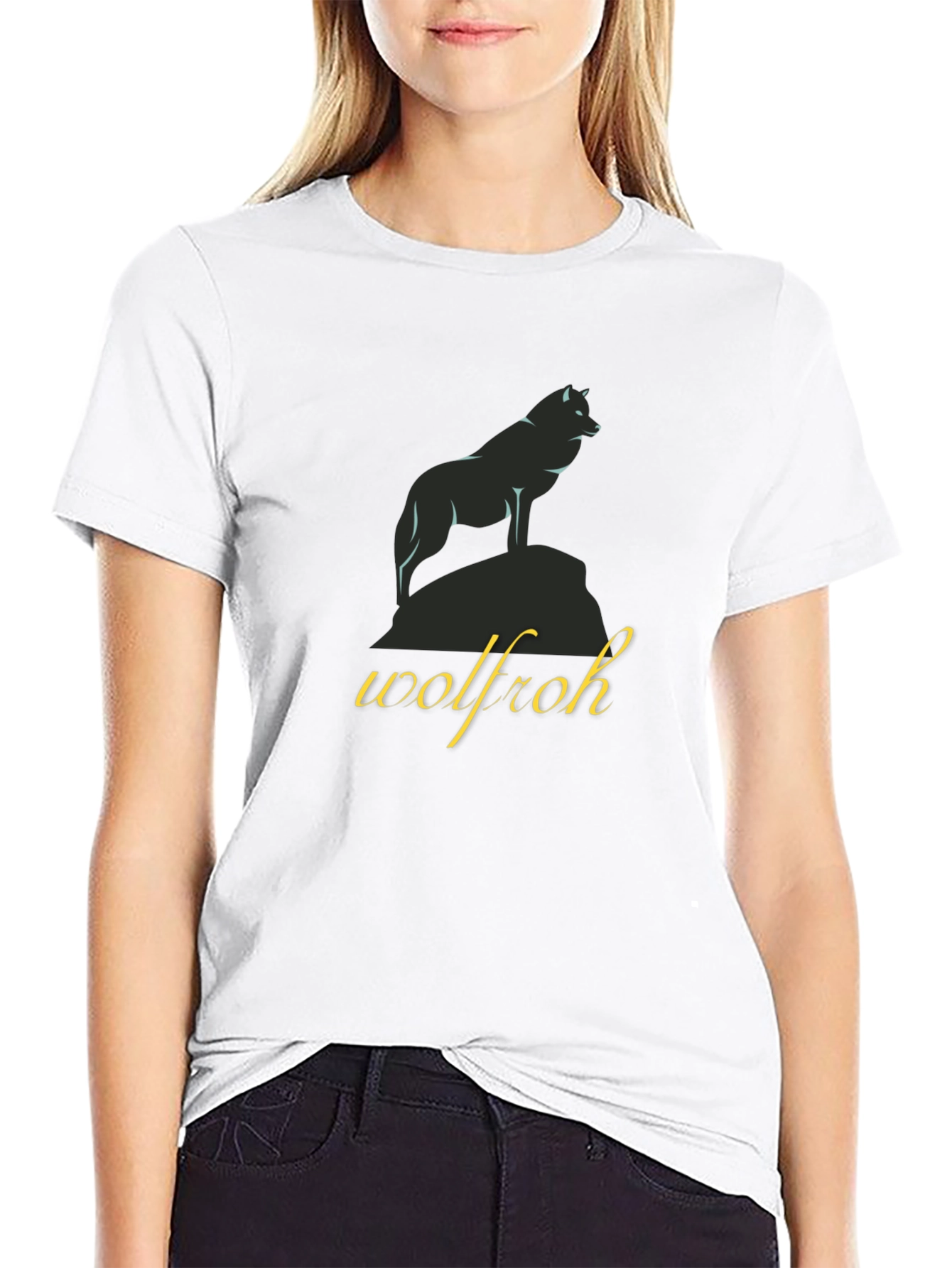 Wolfroh T-Shirt - Black - Mens