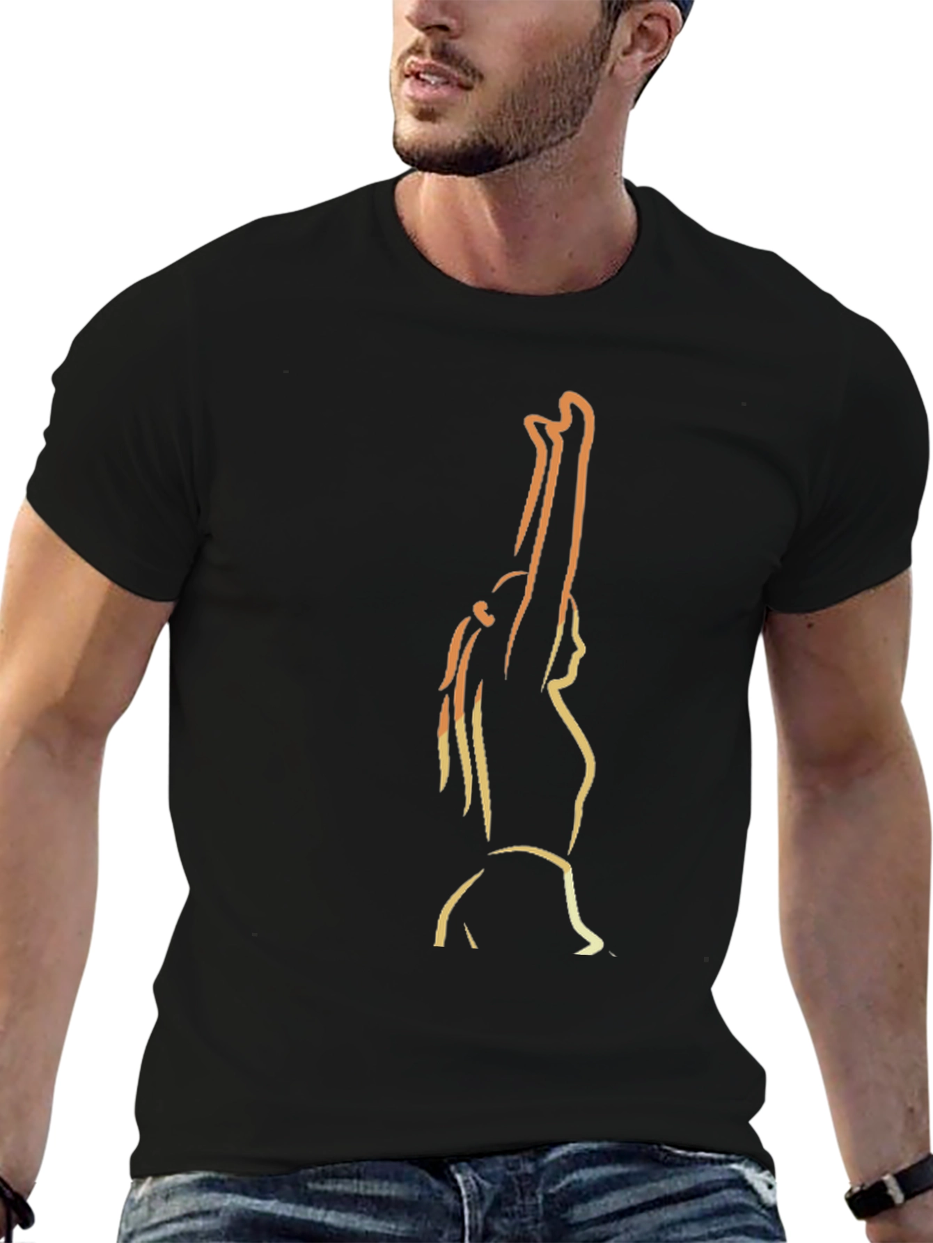 Silhouette Graphic Tee - Black