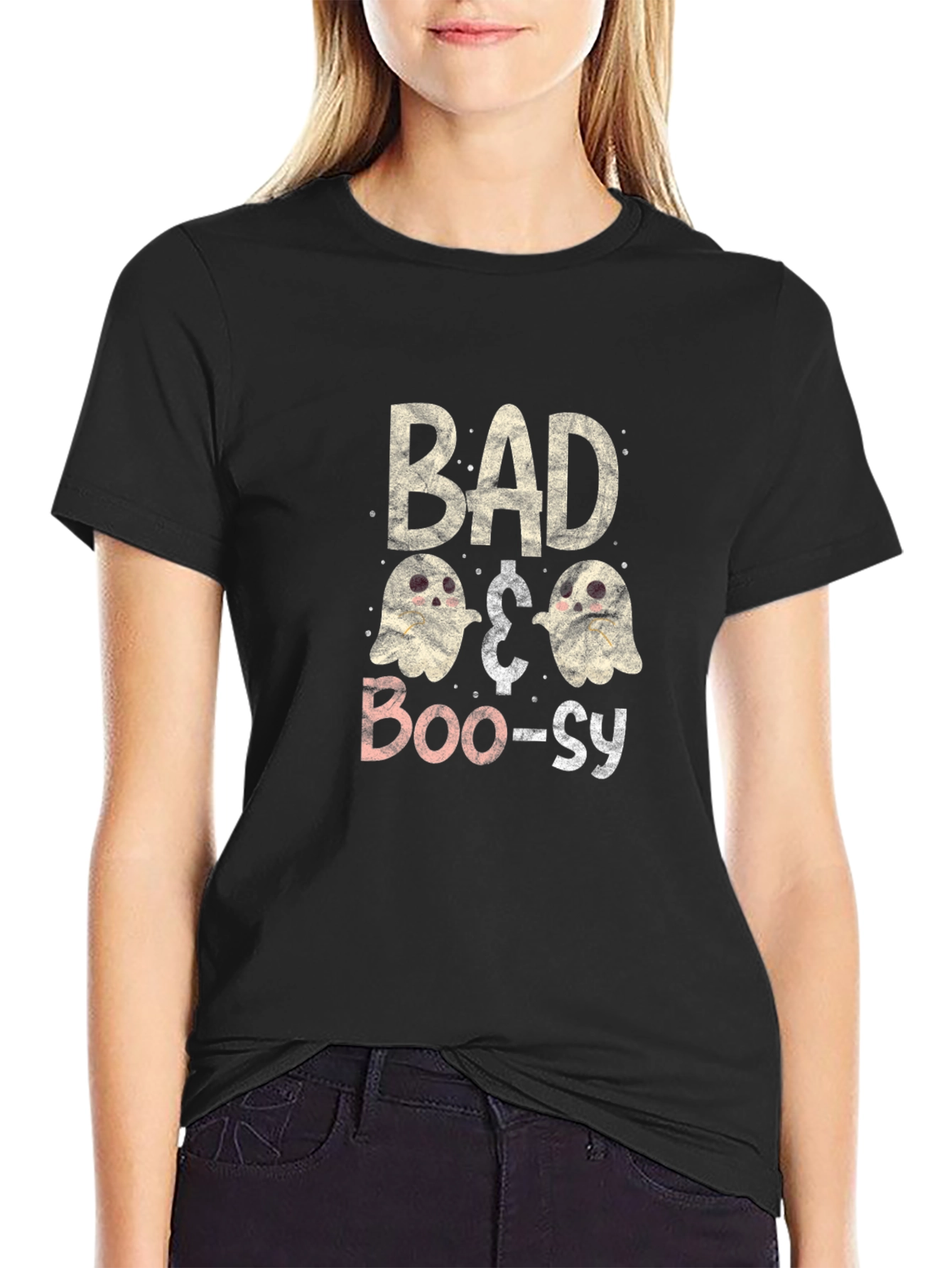 Bad & Boo-sy Halloween Graphic Tee