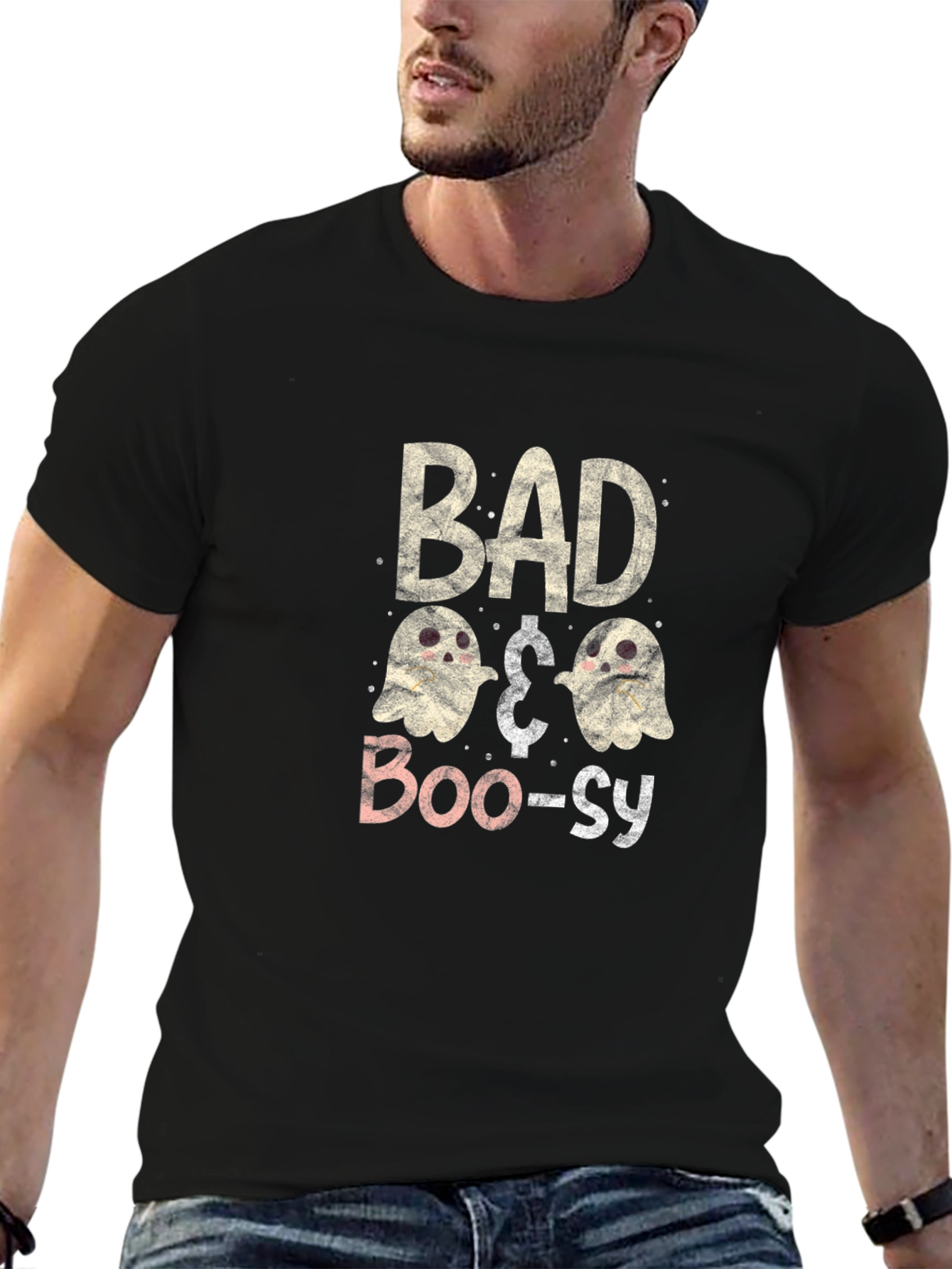 Bad & Boo-sy Halloween Graphic Tee