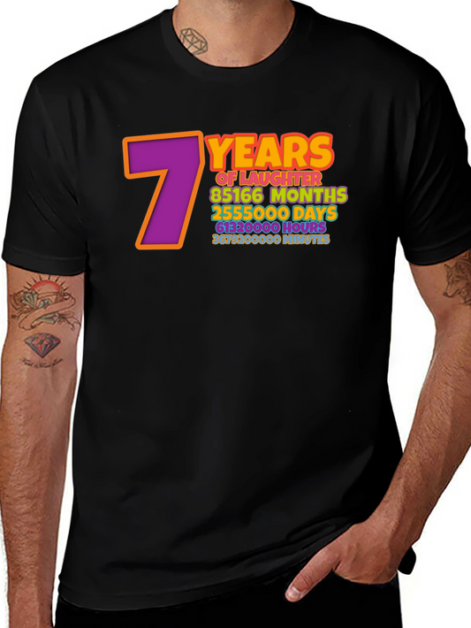 7 Years of Laughter T-Shirt Anniversary Gift