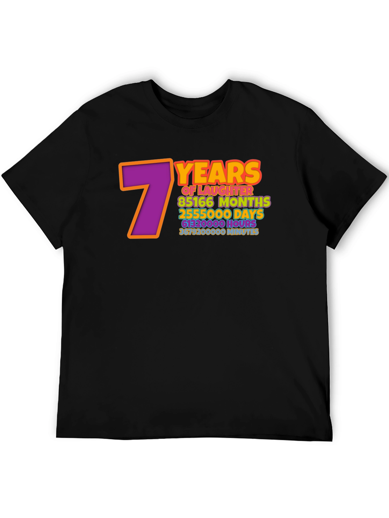 7 Years of Laughter T-Shirt Anniversary Gift