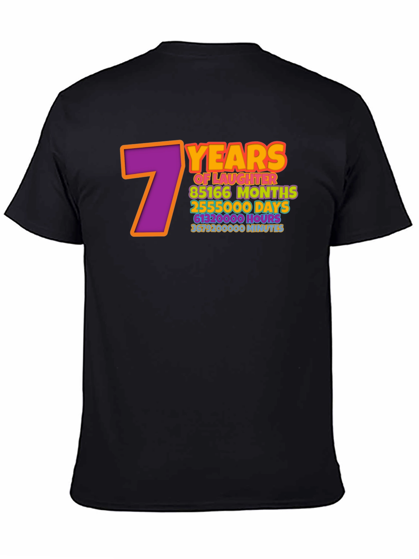 7 Years of Laughter T-Shirt Anniversary Gift