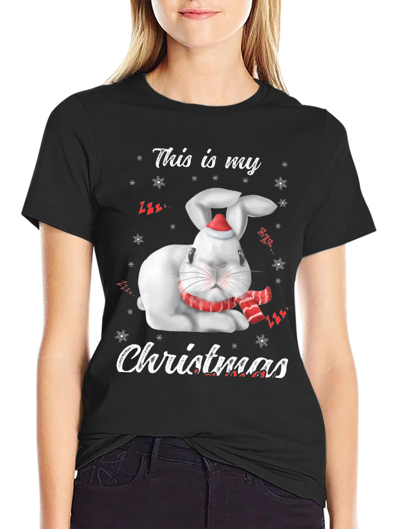 Christmas Rabbit T-Shirt