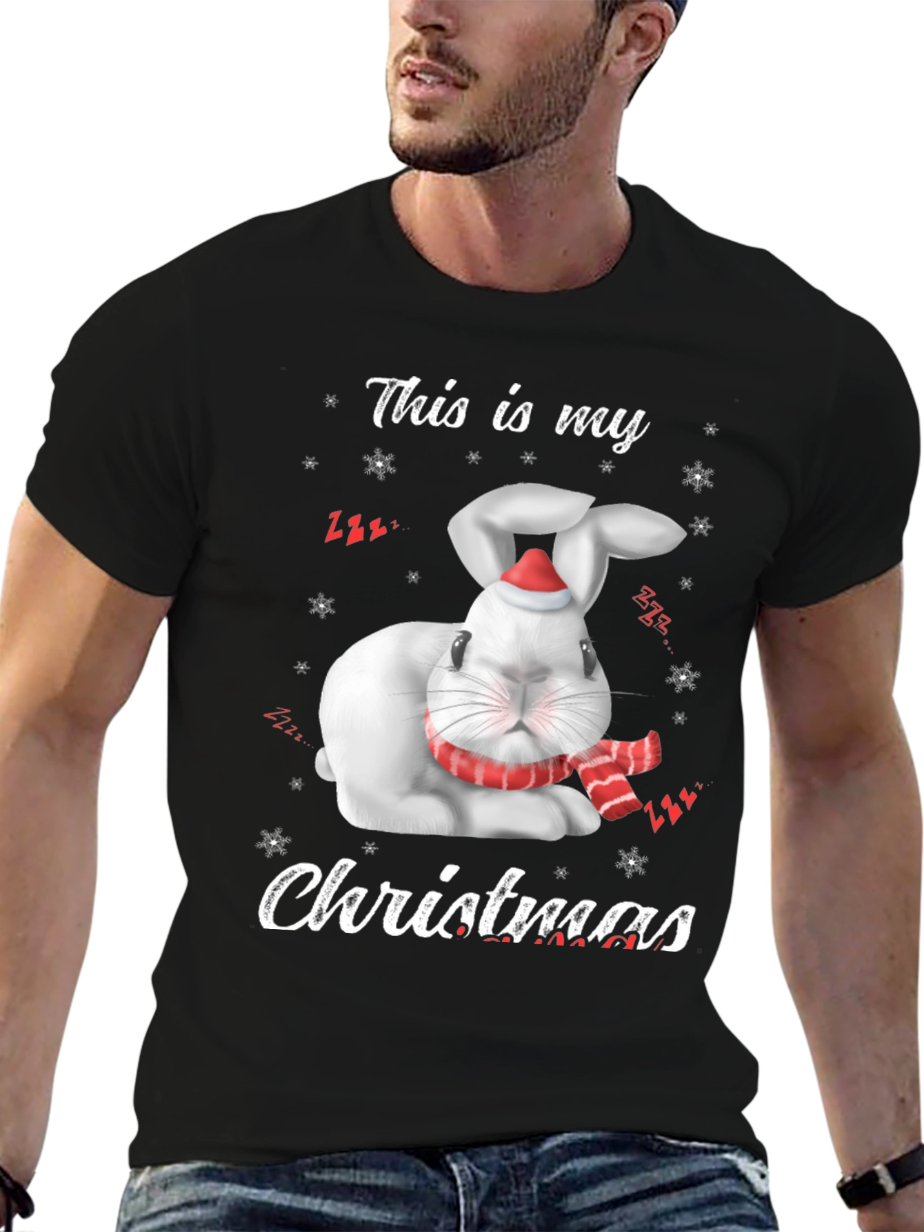 Christmas Rabbit T-Shirt