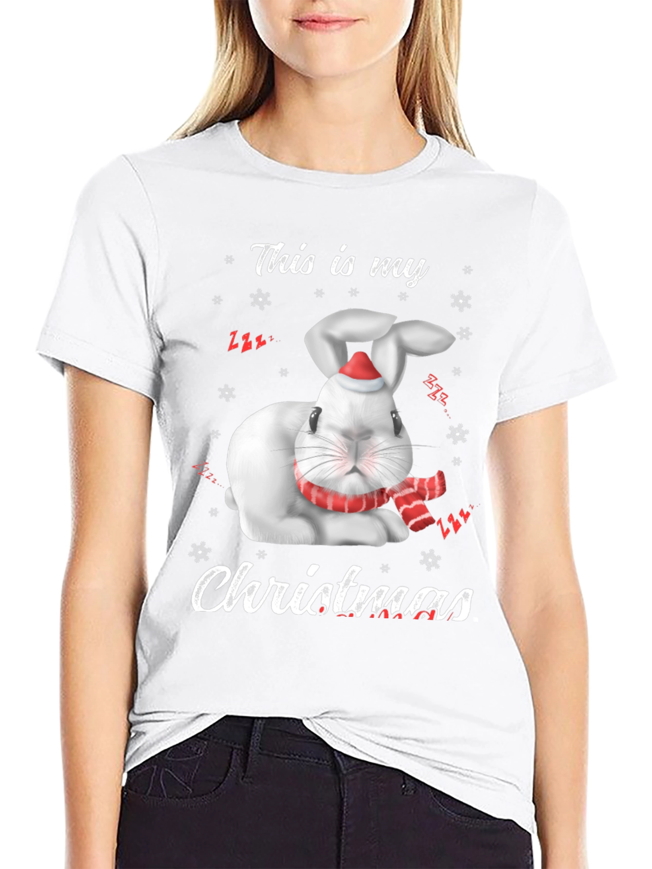 Christmas Rabbit T-Shirt