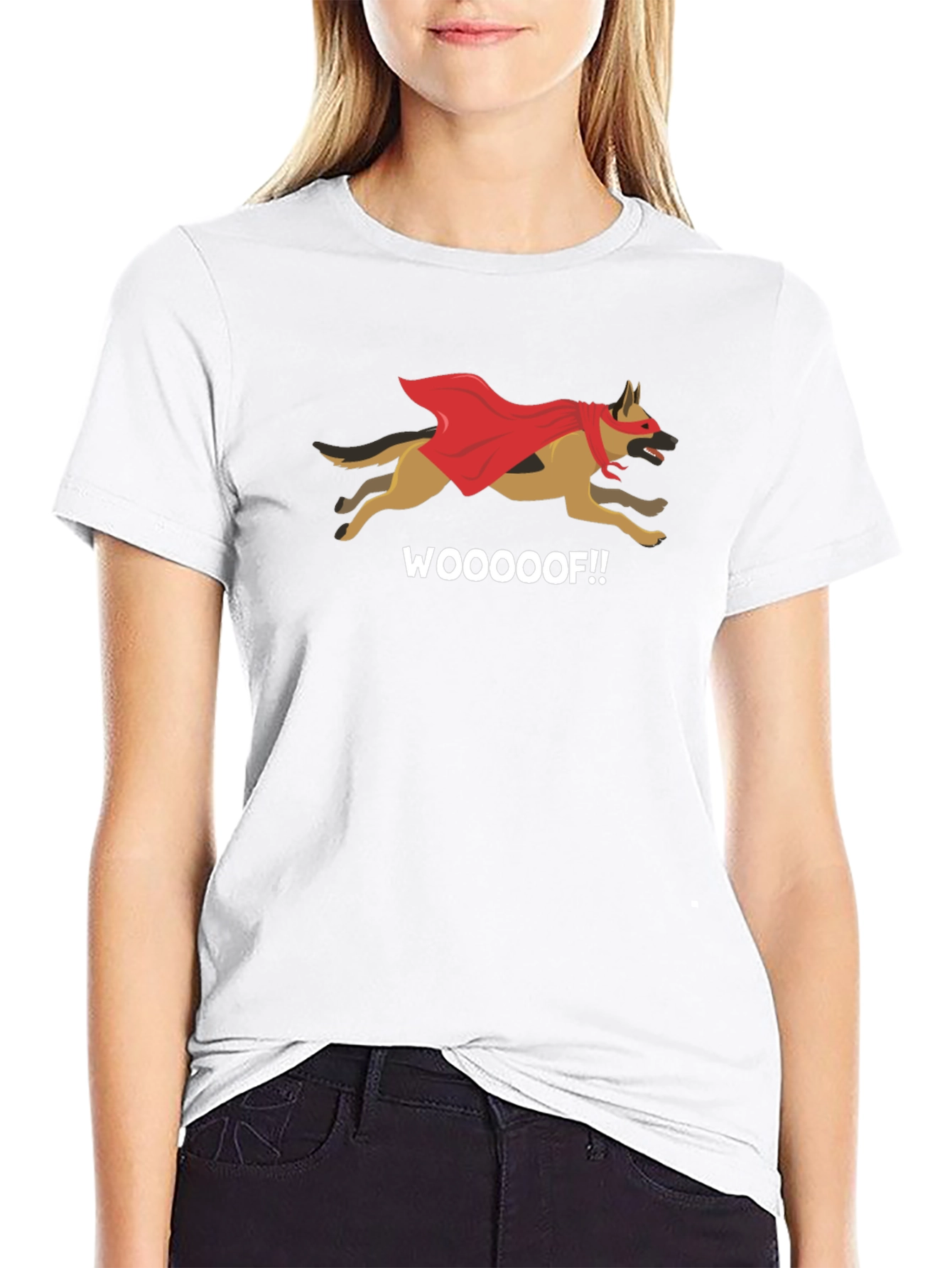 Super Dog Graphic Tee - Funny Superhero Dog Shirt