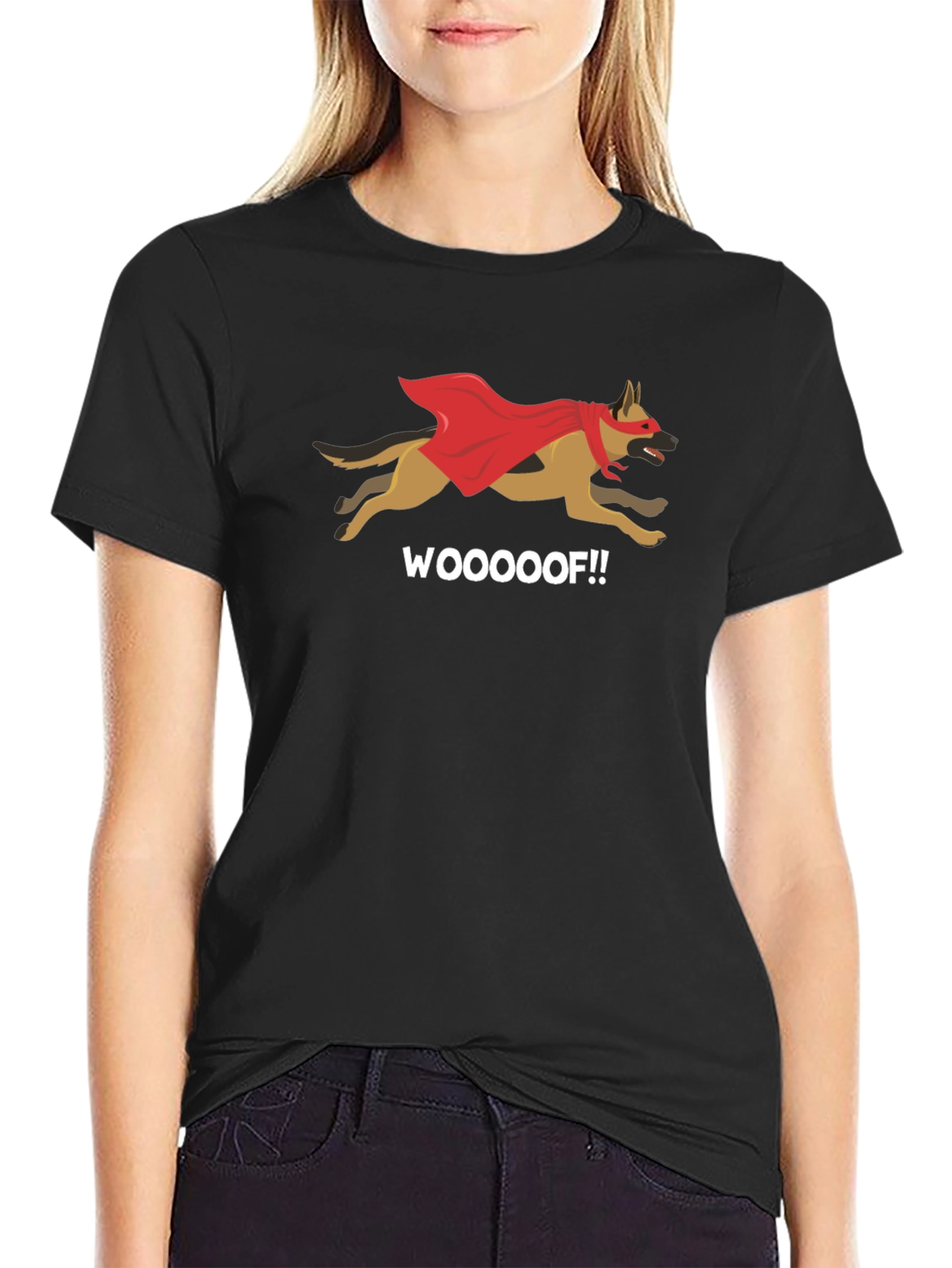 Super Dog Graphic Tee - Funny Superhero Dog Shirt