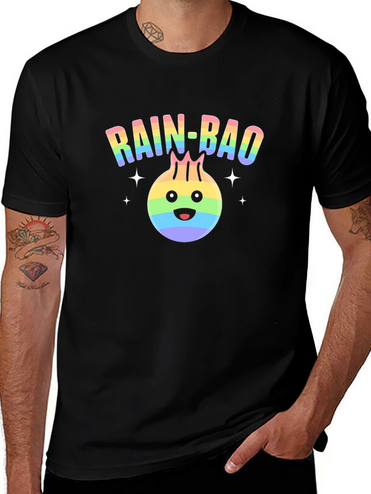 Rainbow Dumpling Graphic T-Shirt - Rain-Bao Pride