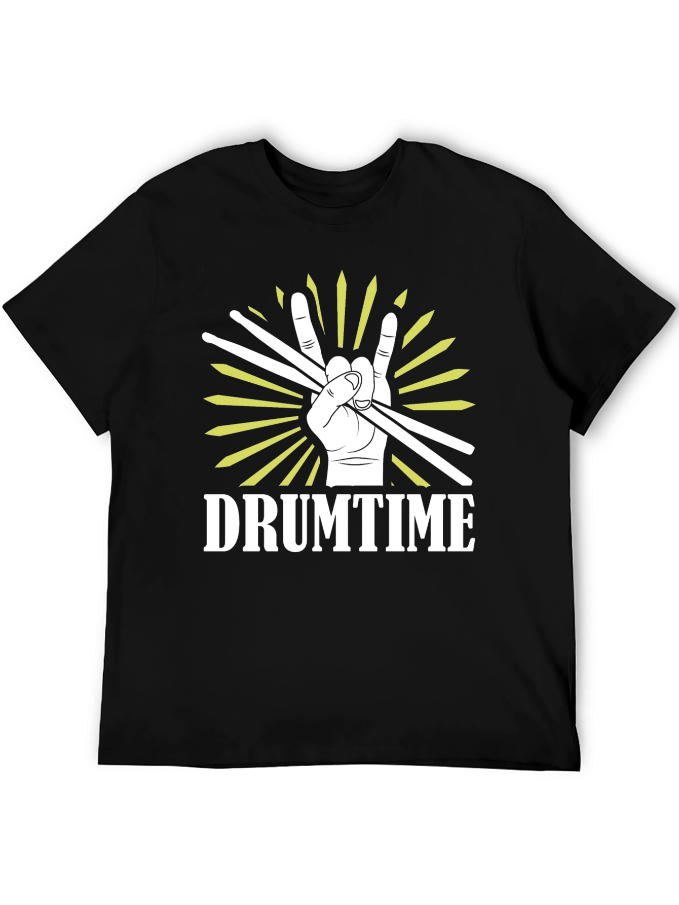 Drumtime Graphic Tee - Rock On Drummer T-Shirt