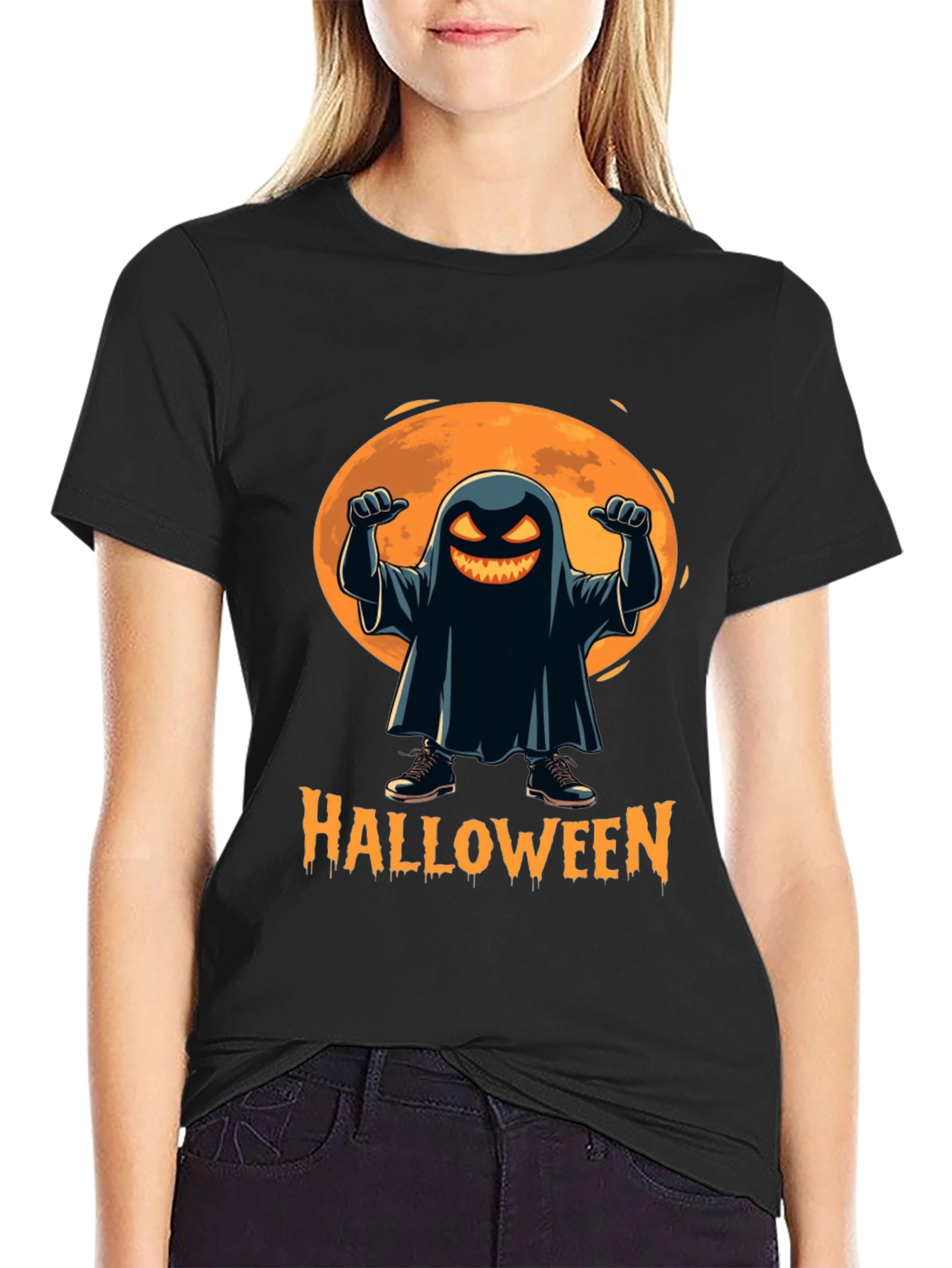 Spooky Halloween Ghost T-Shirt