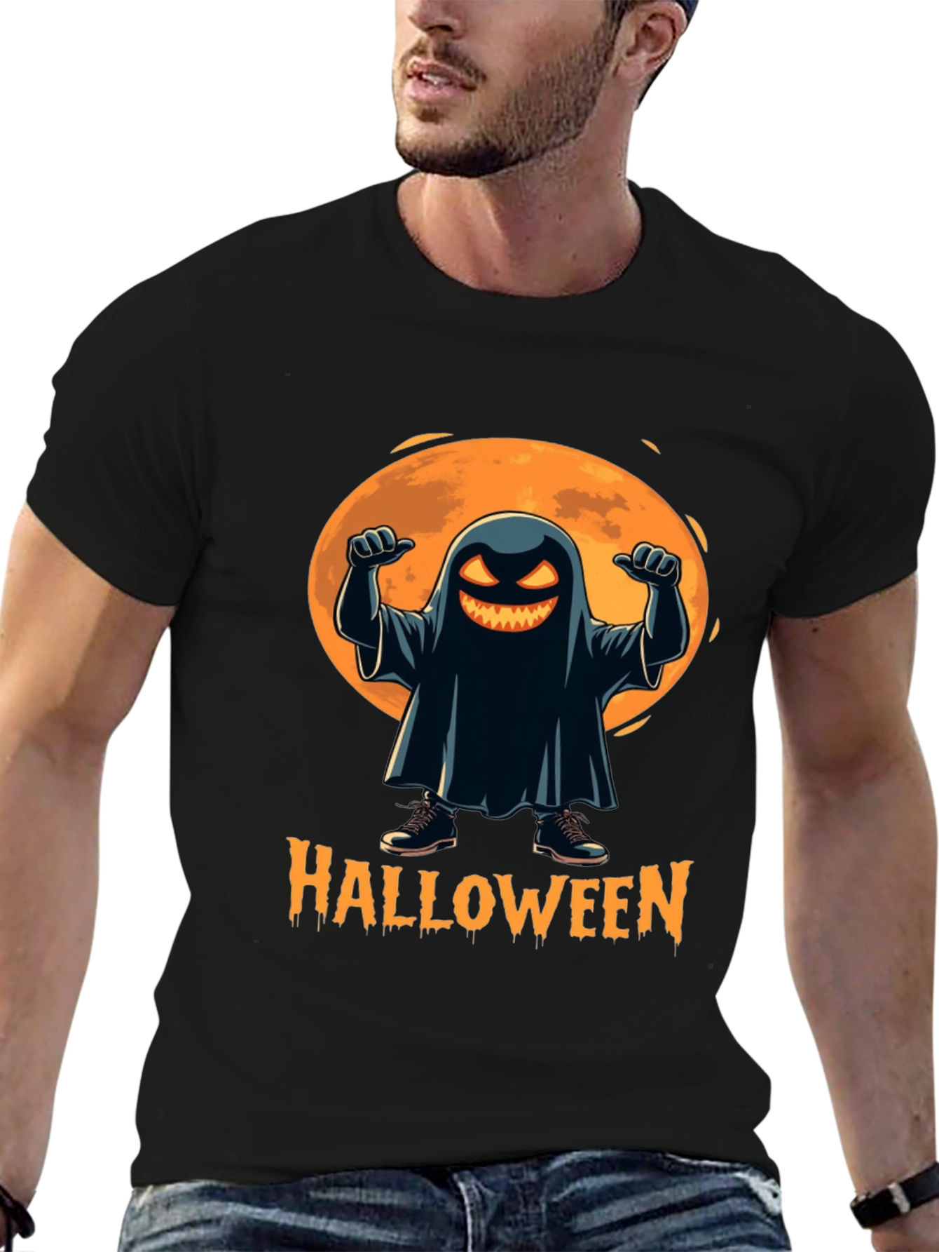 Spooky Halloween Ghost T-Shirt