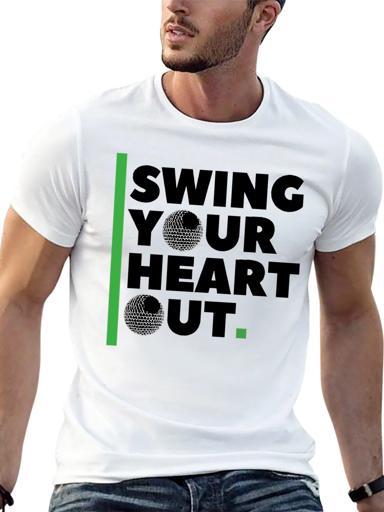 Swing Your Heart Out Golf T-Shirt