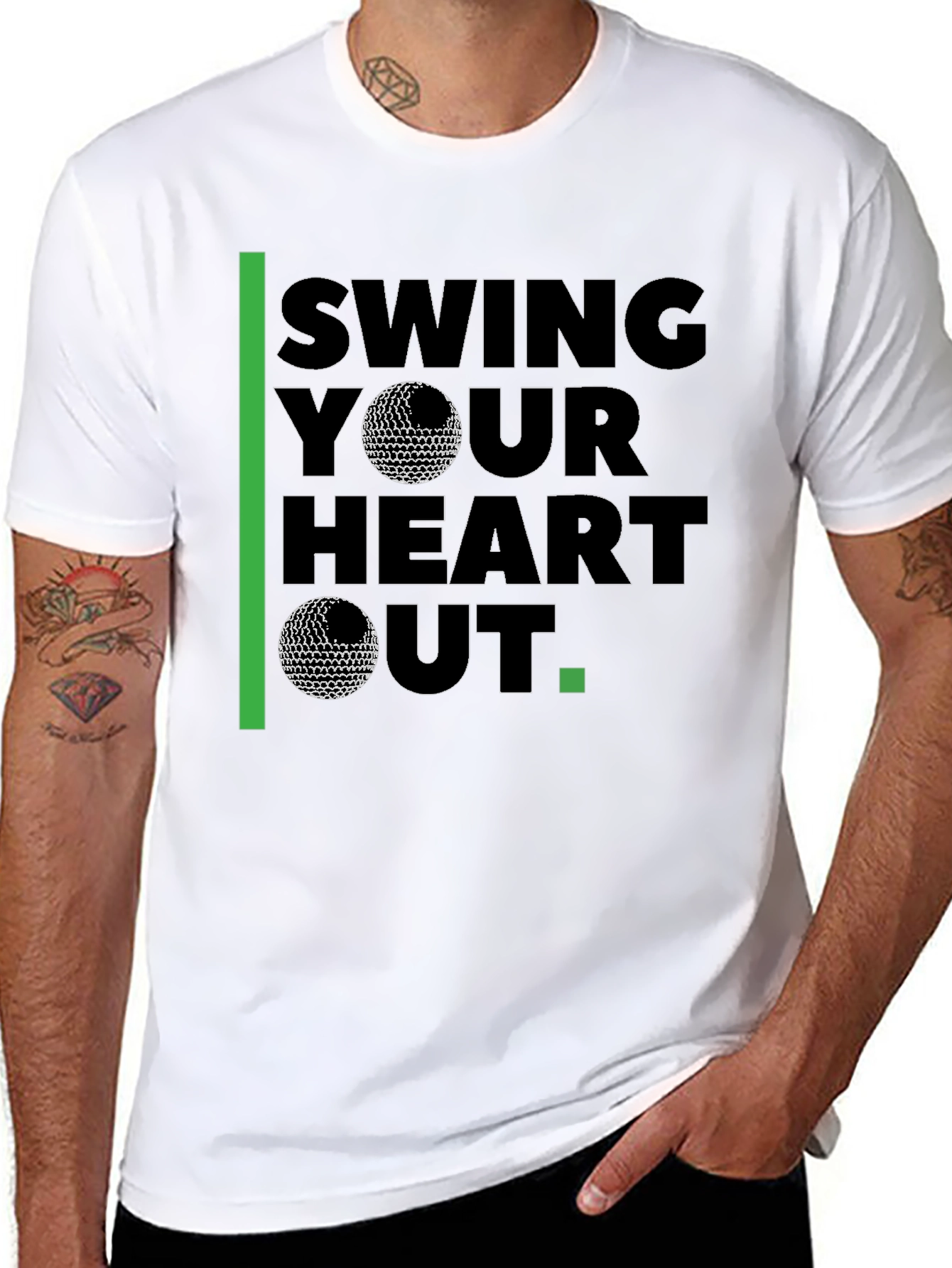 Swing Your Heart Out Golf T-Shirt