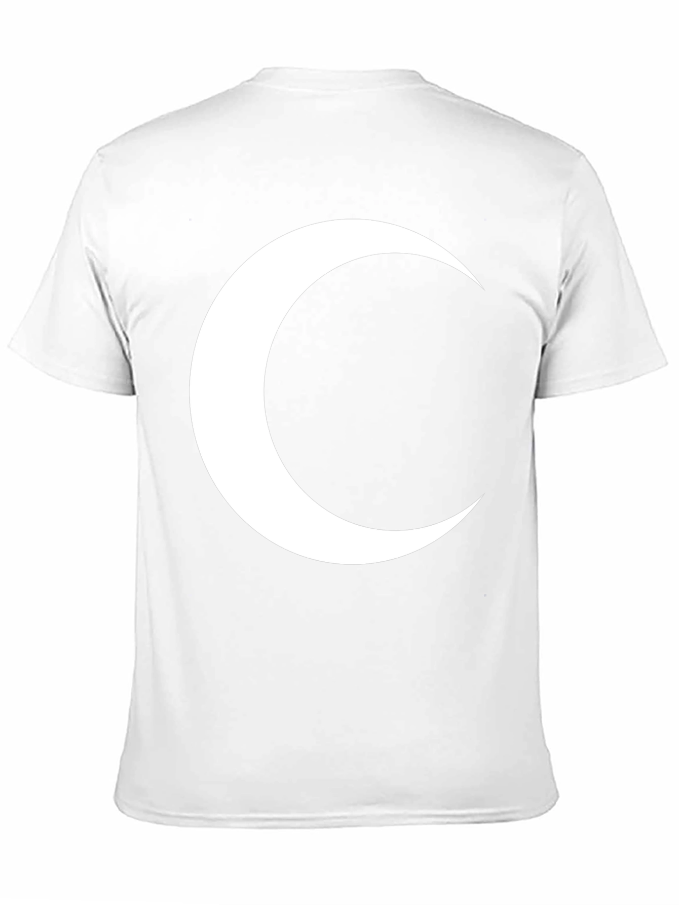 Crescent Moon Graphic T-Shirt - Modern Black Tee