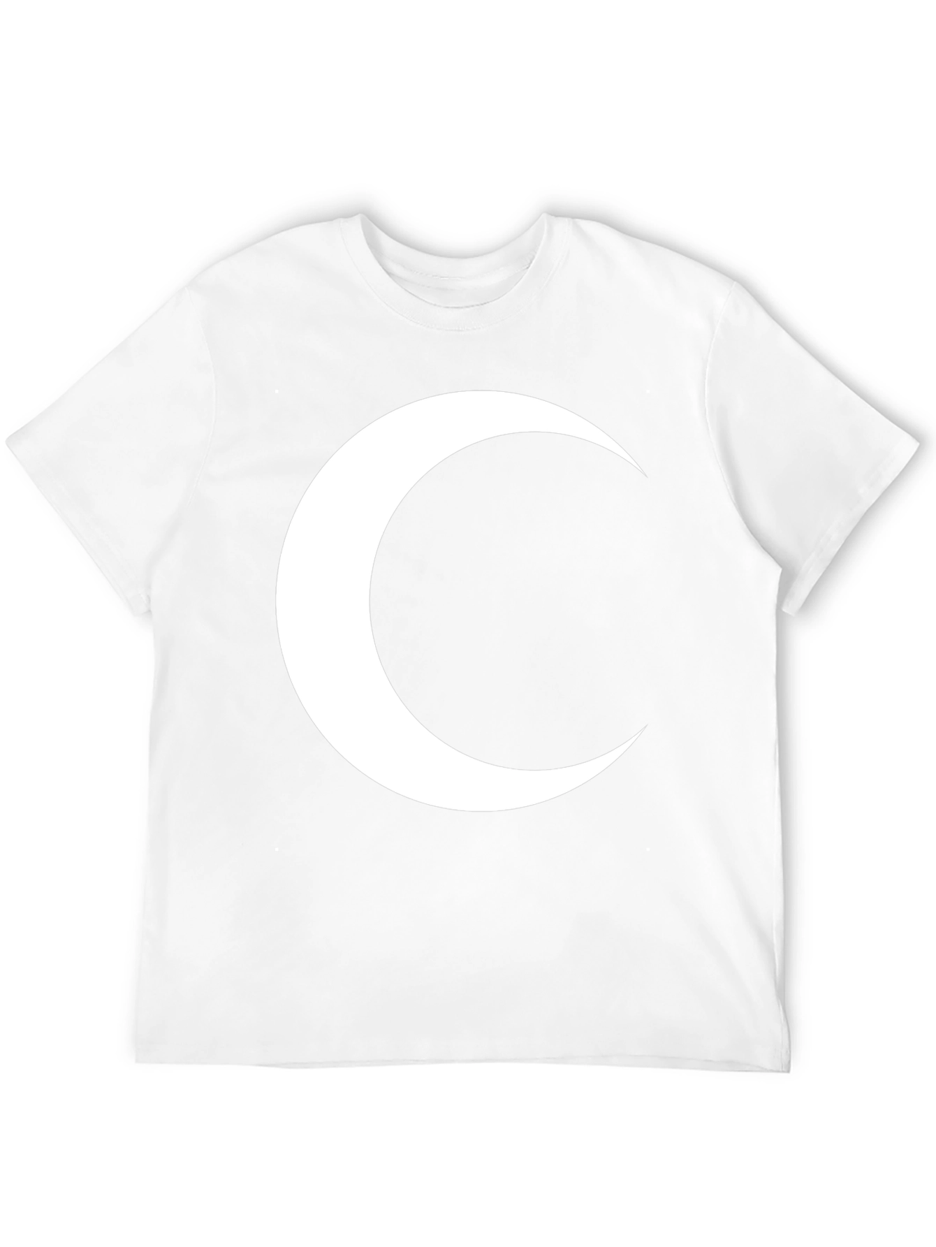 Crescent Moon Graphic T-Shirt - Modern Black Tee