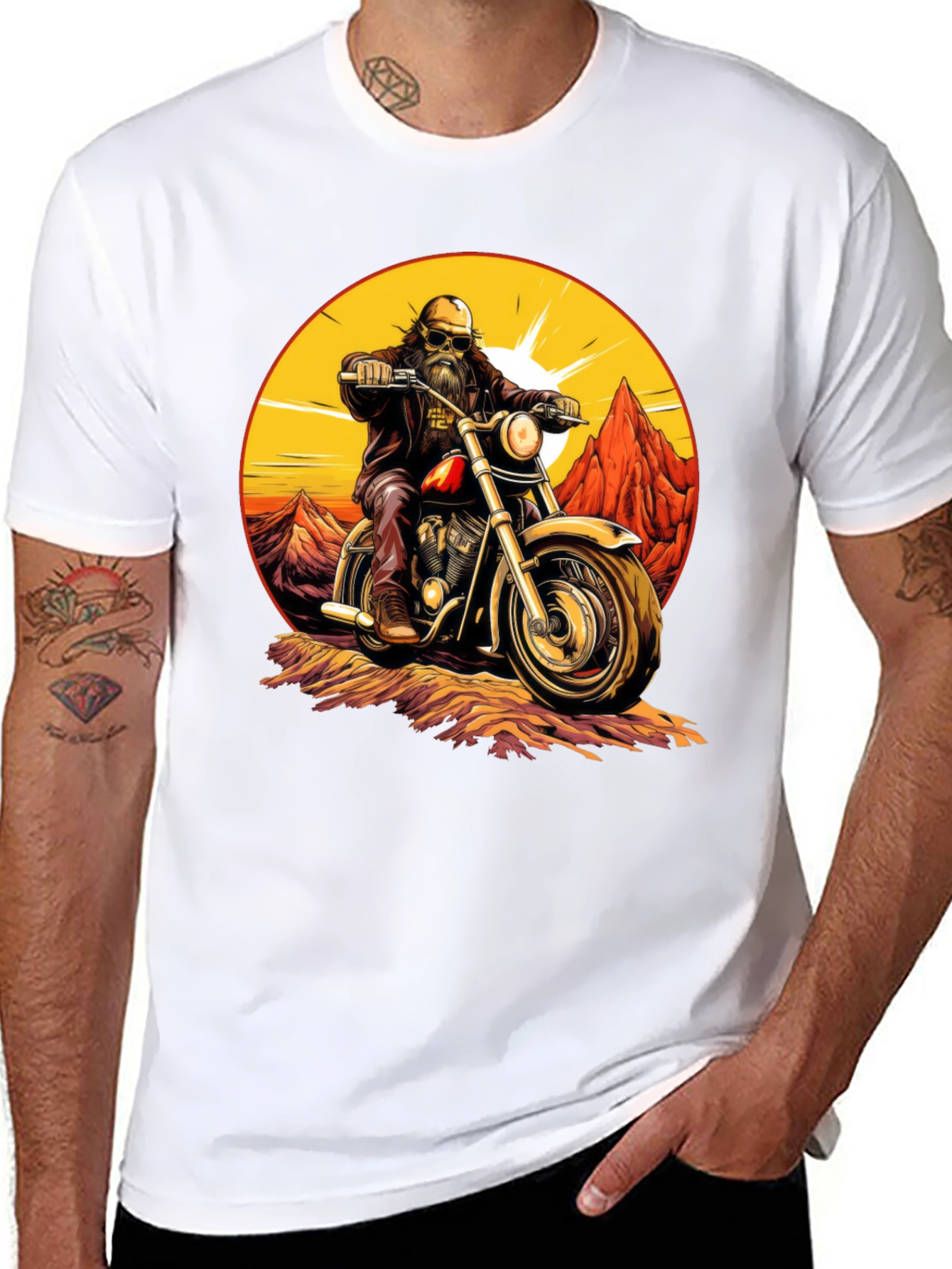 Biker Dude Graphic T-Shirt