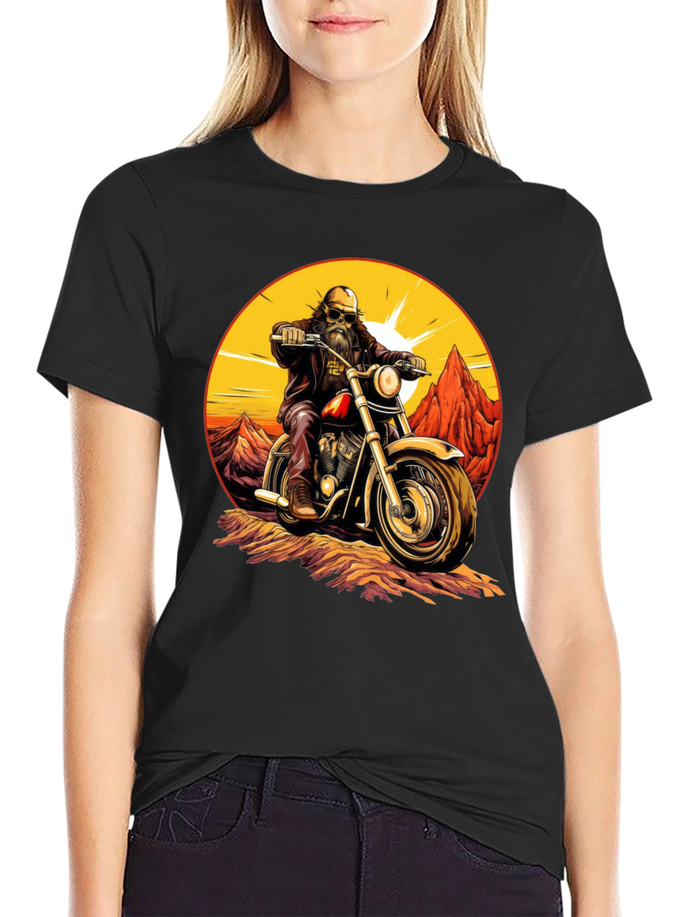 Biker Dude Graphic T-Shirt