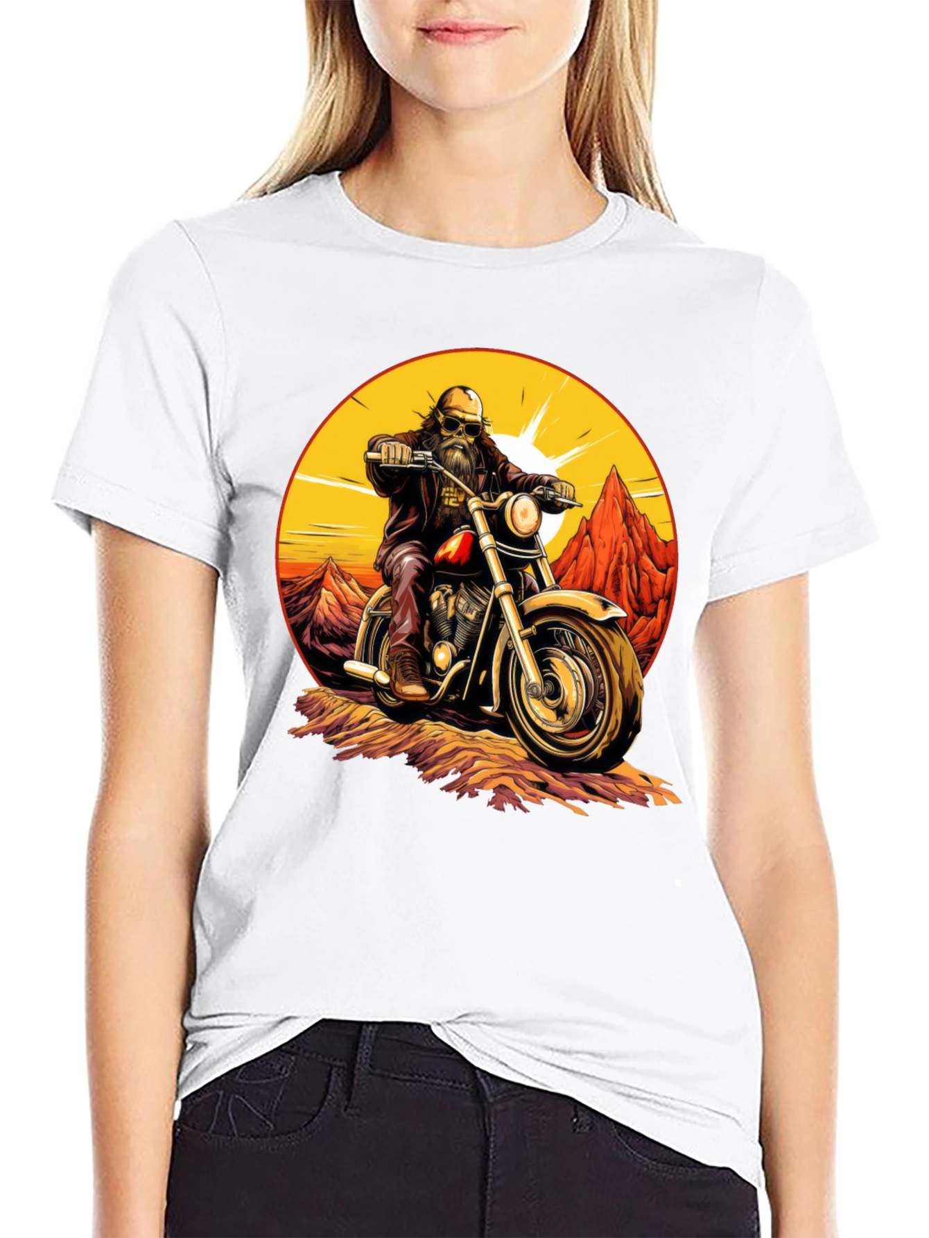 Biker Dude Graphic T-Shirt