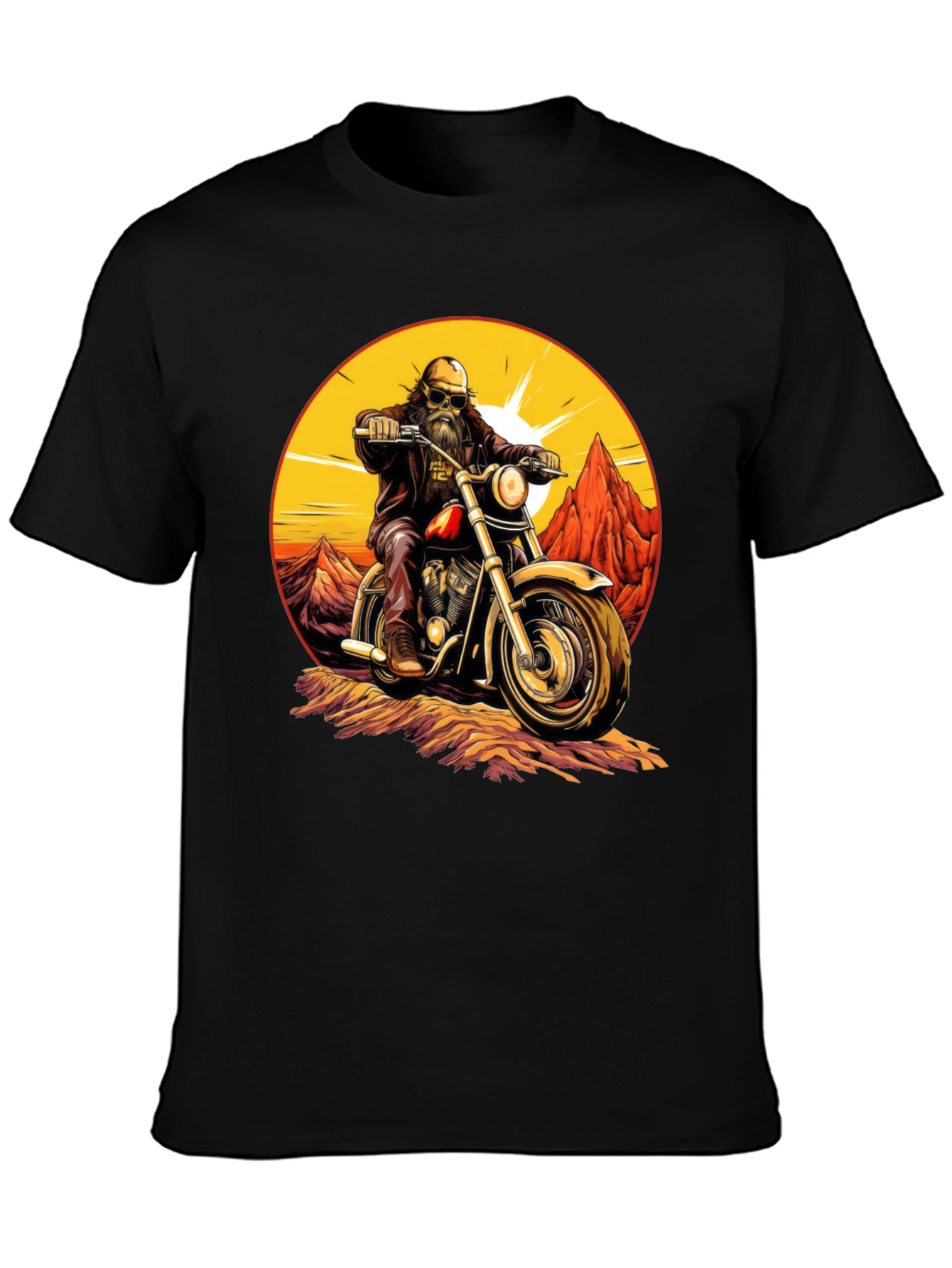 Biker Dude Graphic T-Shirt