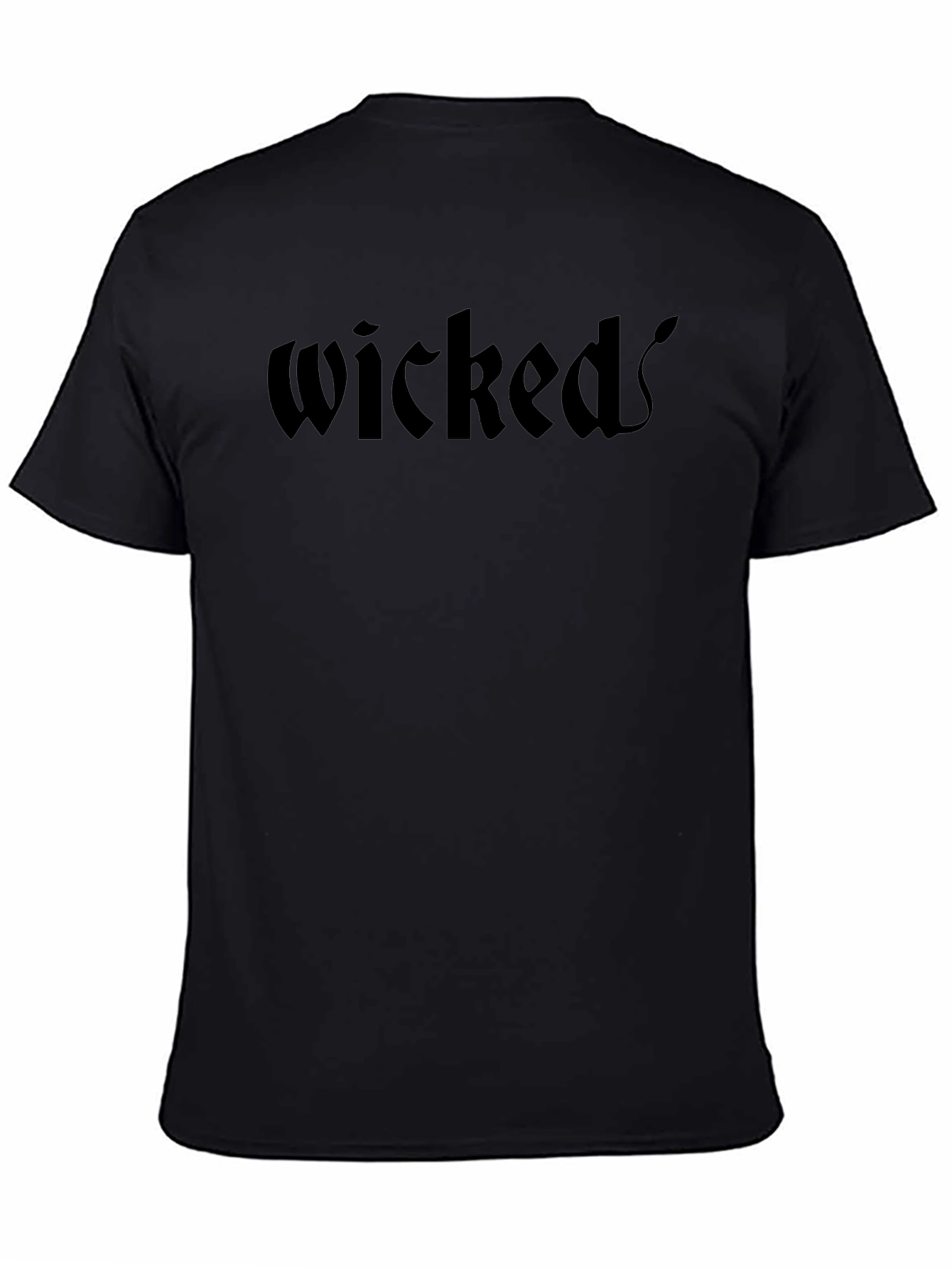 Wicked Graphic T-Shirt - Black Gothic Style Tee