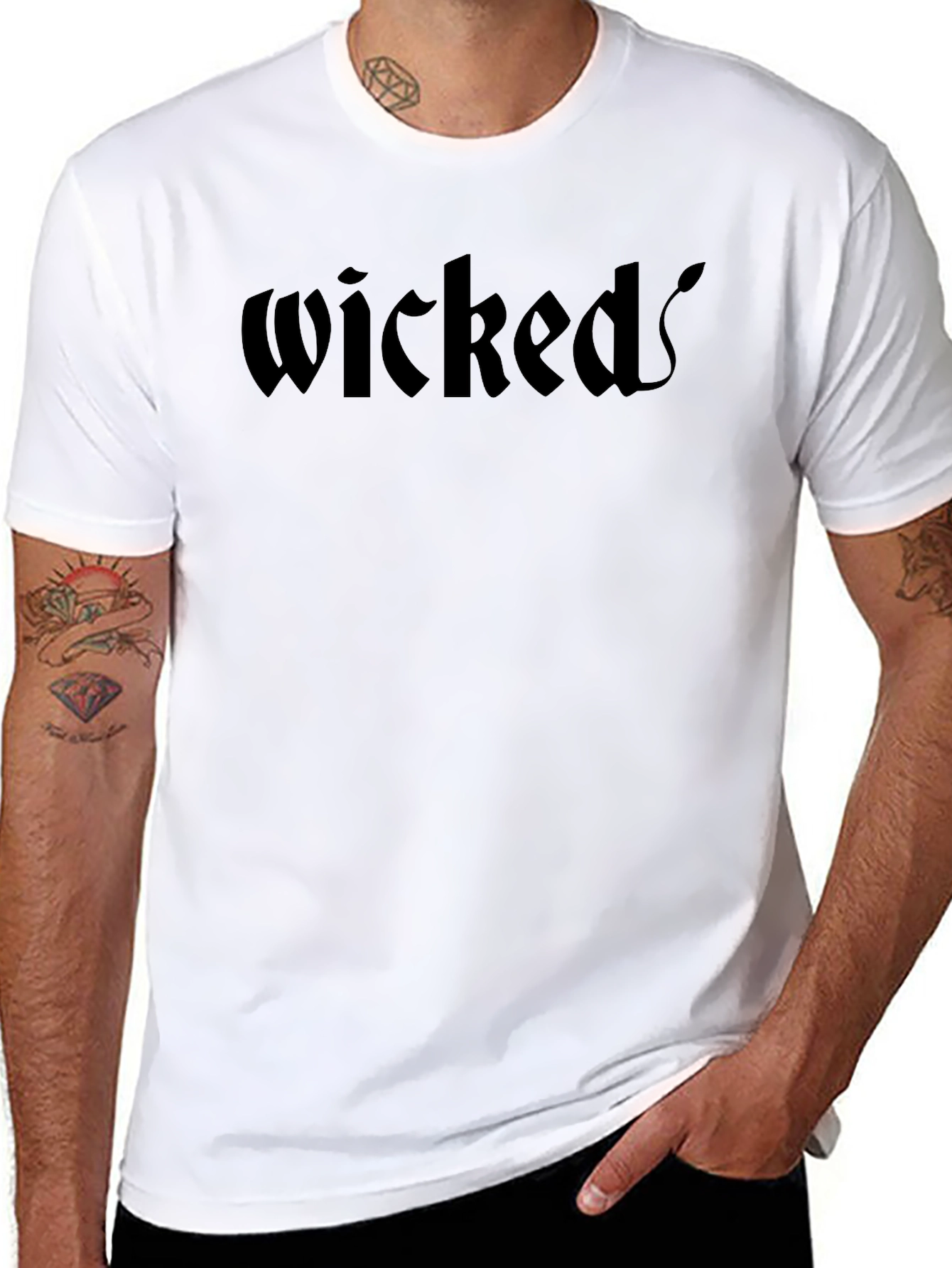 Wicked Graphic T-Shirt - Black Gothic Style Tee