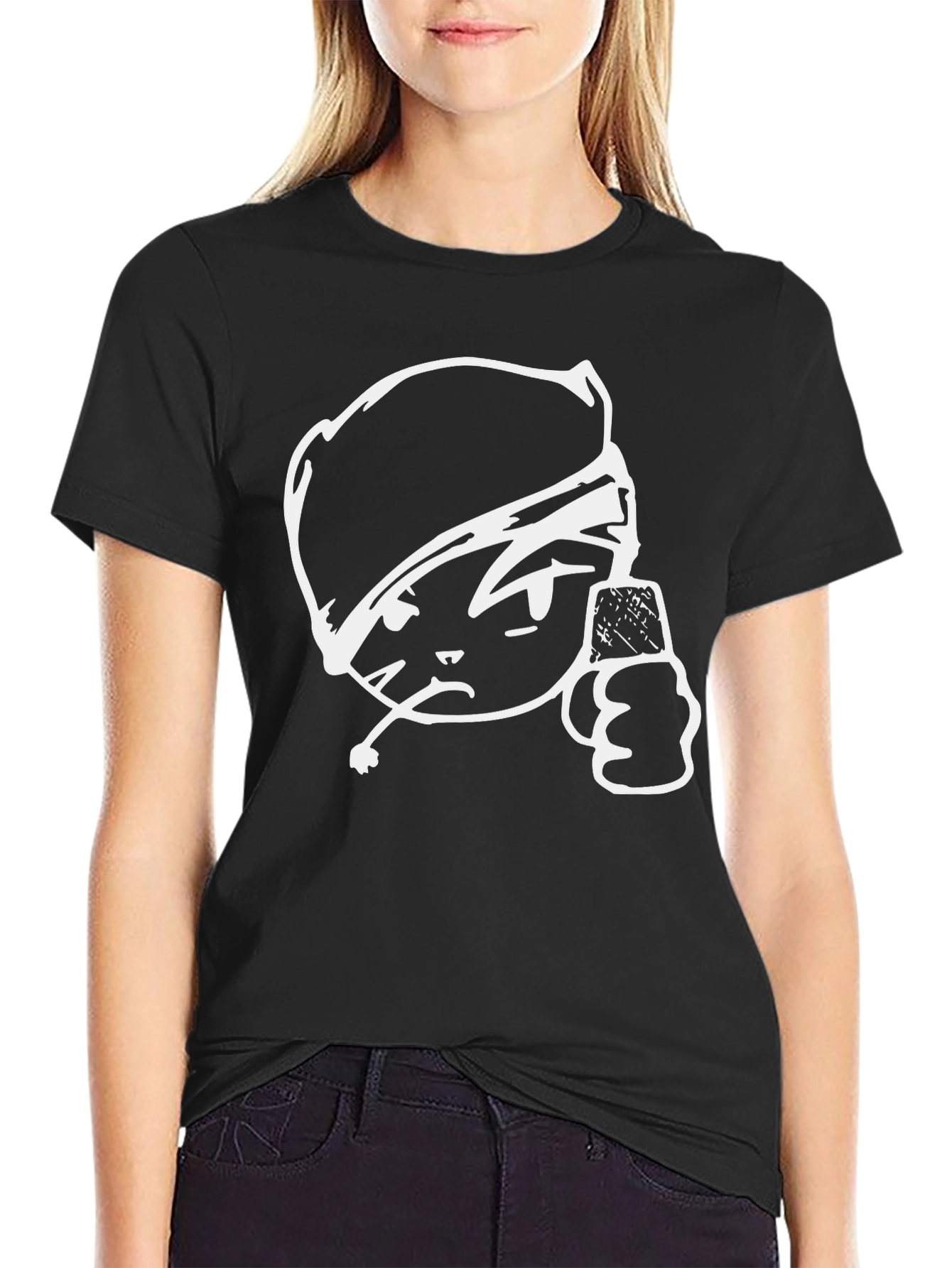 Cool Graphic T-Shirt - Cartoon Guy with Grenade
