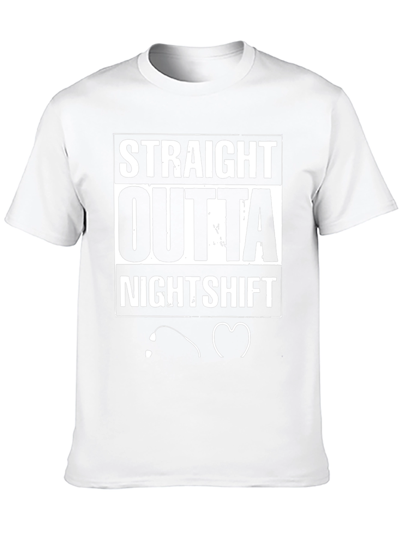 Straight Outta Nightshift Black Graphic Tee