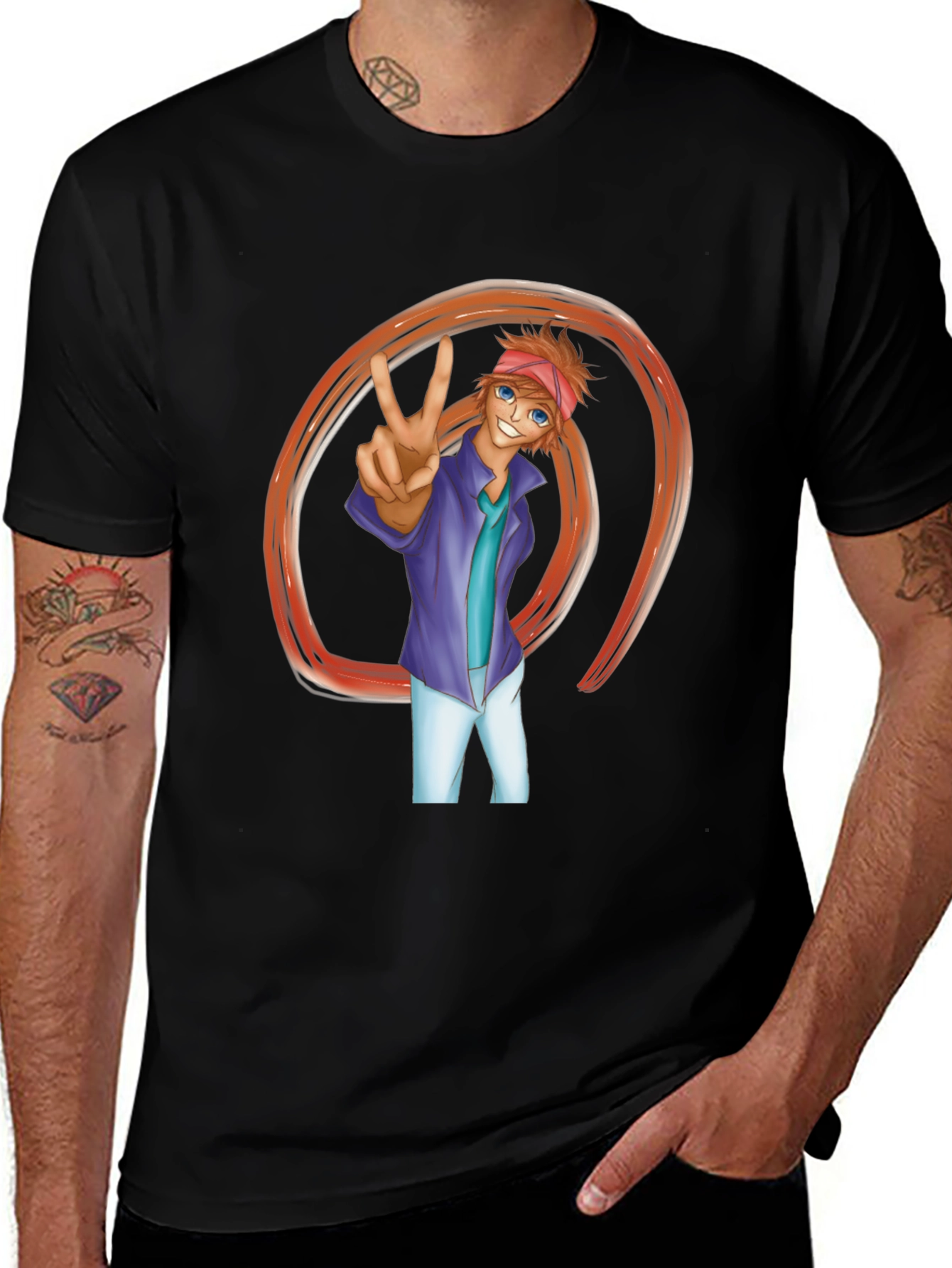 Cartoon Character Graphic Tee