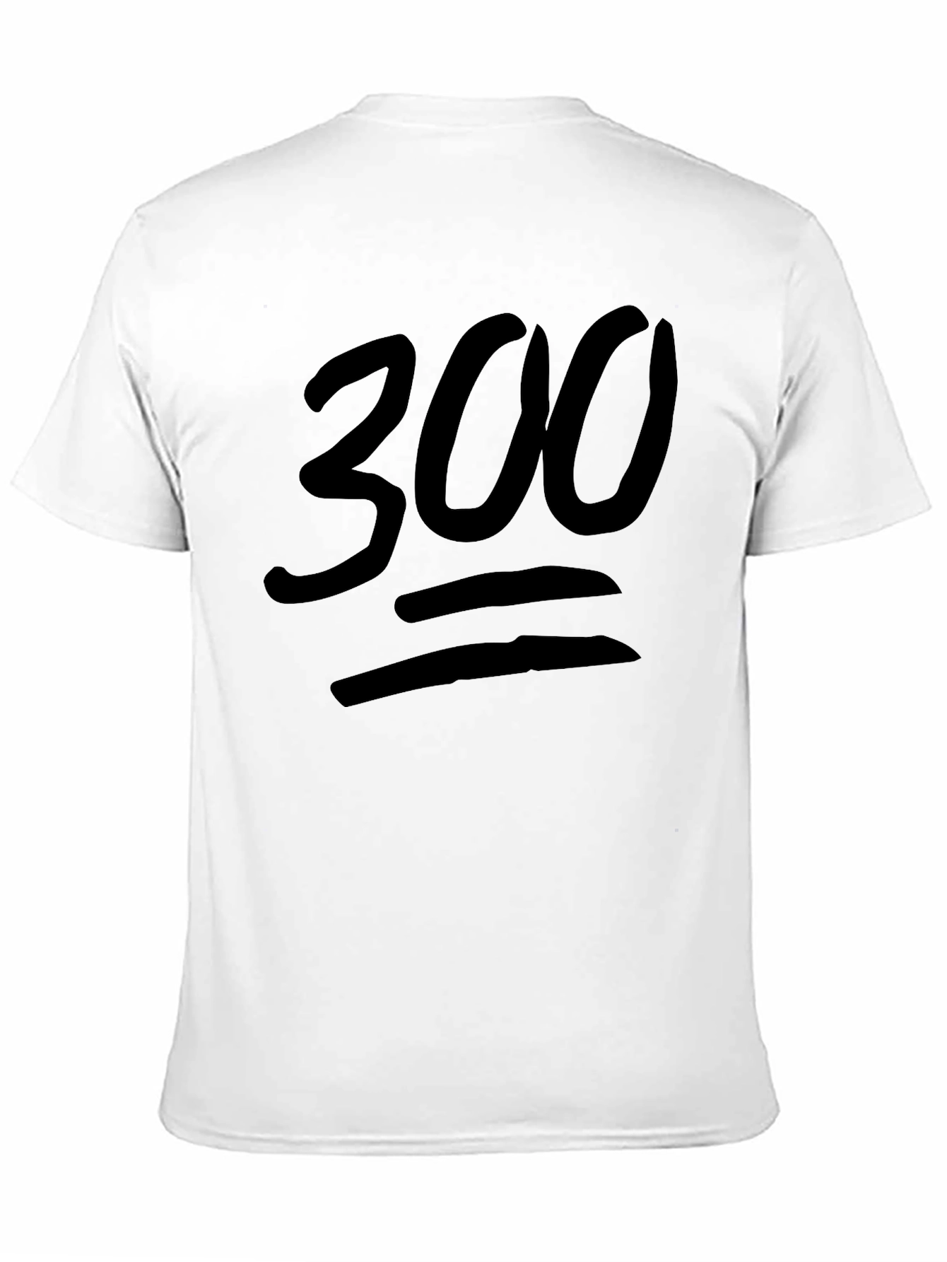 300 Emoji Style Black T-Shirt