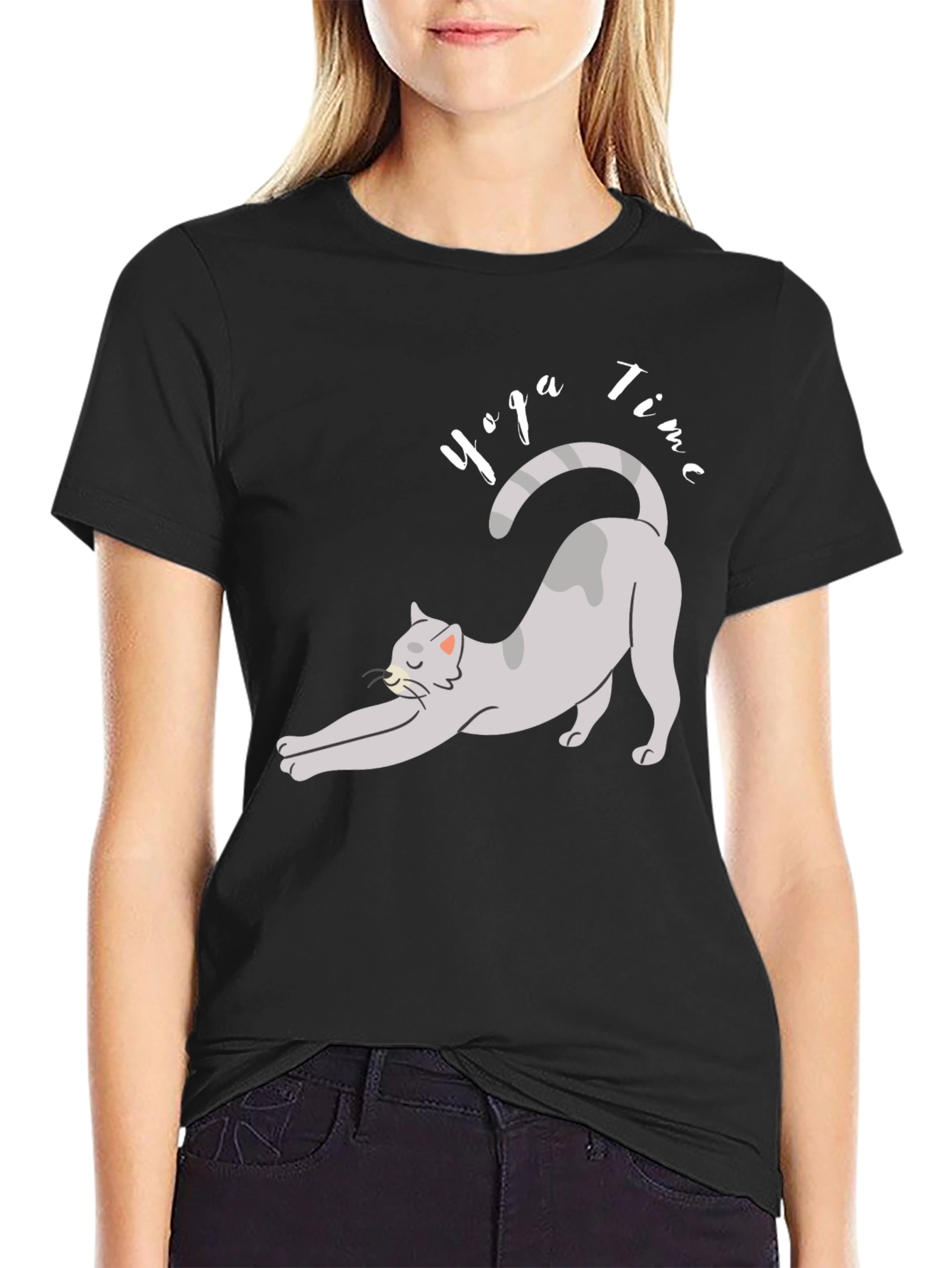 Yoga Cat T-Shirt - Time to Relax!