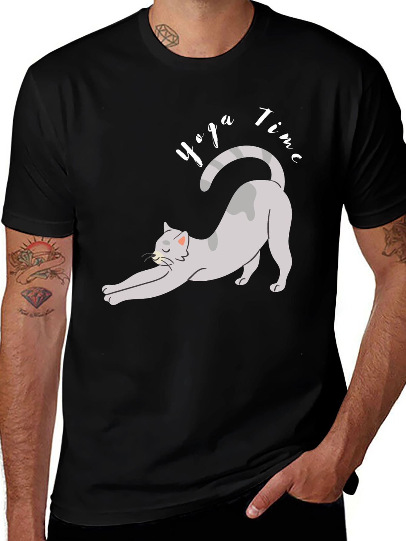 Yoga Cat T-Shirt - Time to Relax!