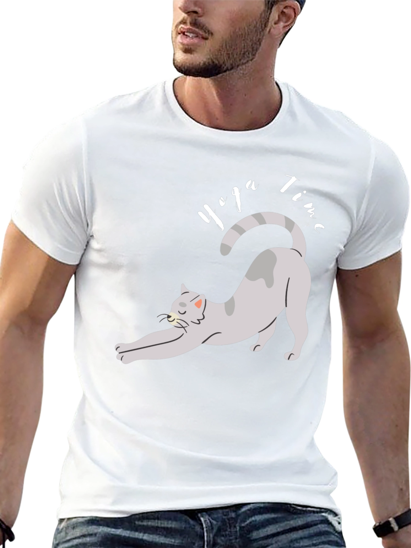 Yoga Cat T-Shirt - Time to Relax!