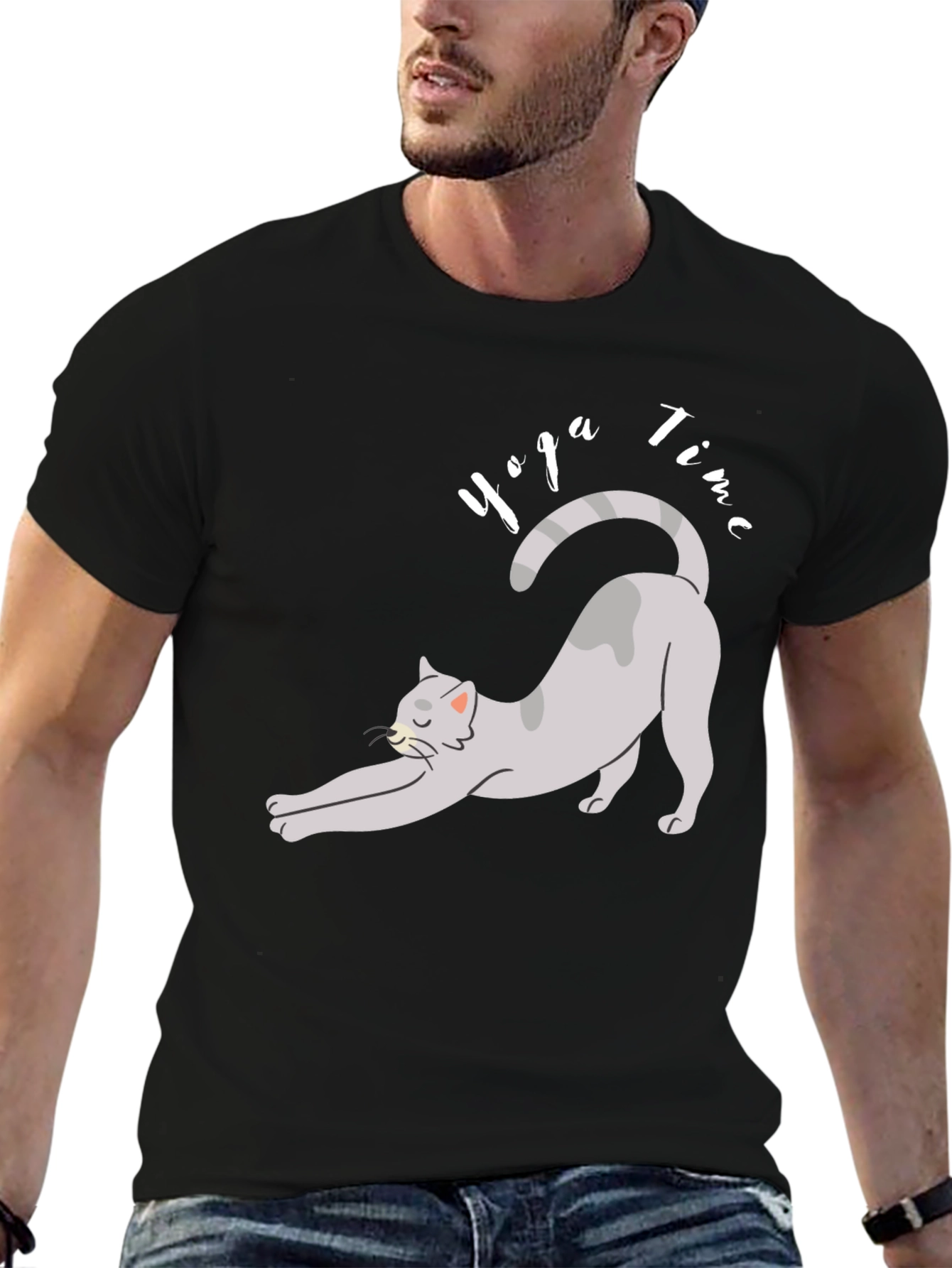Yoga Cat T-Shirt - Time to Relax!