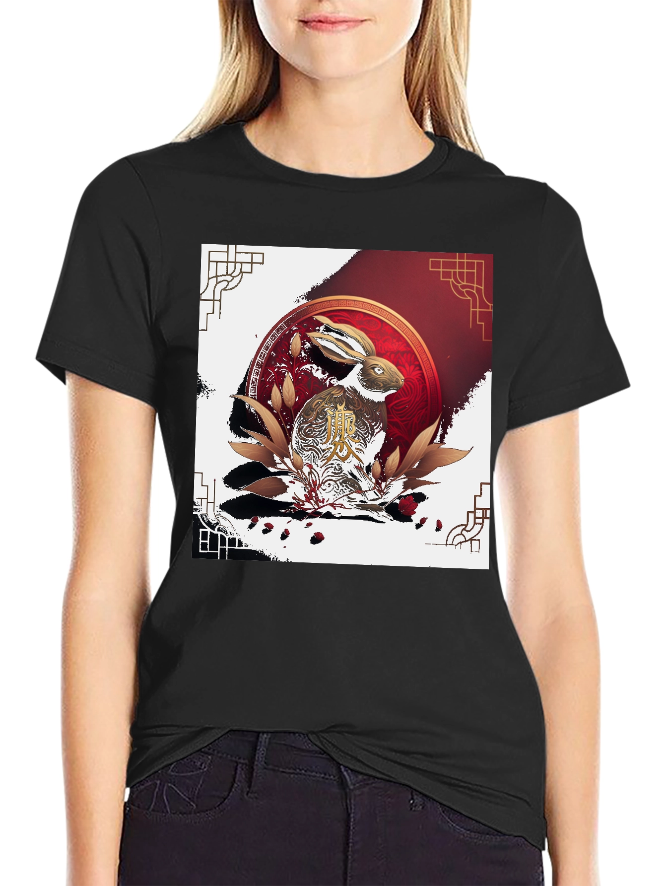 Year of the Rabbit T-Shirt - Black