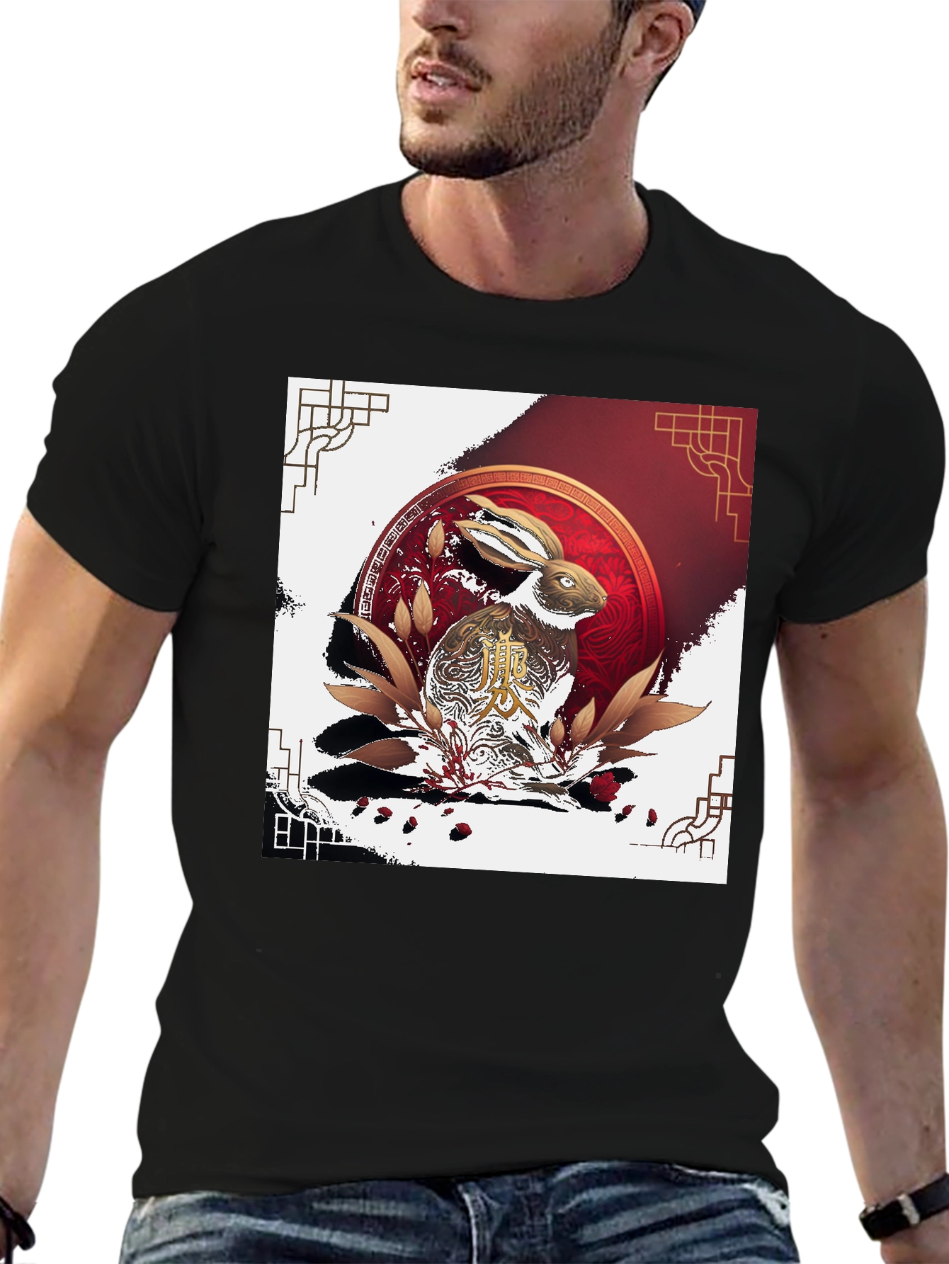 Year of the Rabbit T-Shirt - Black