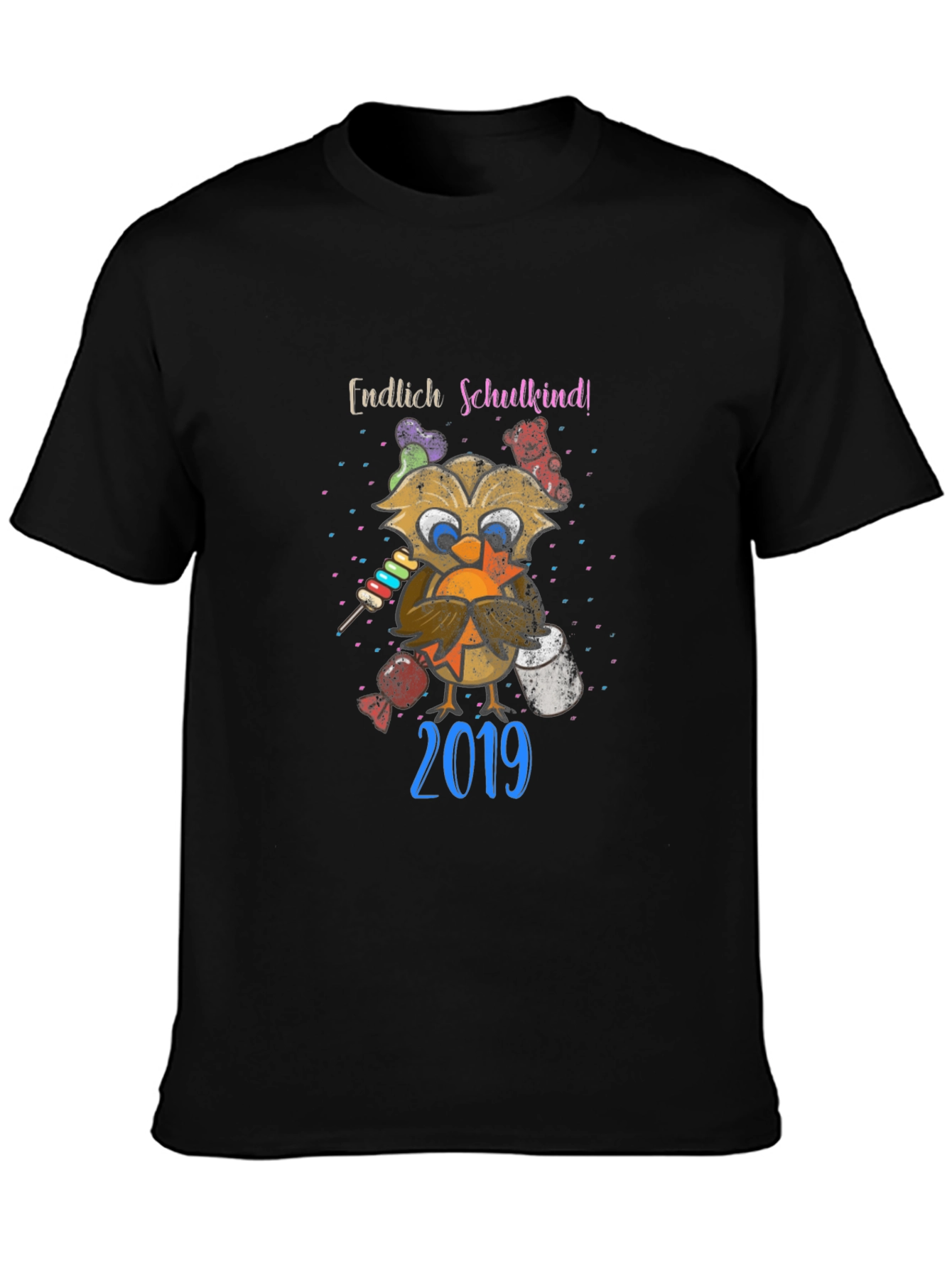 Endlich Schulkind! Owl Graphic T-Shirt 2019