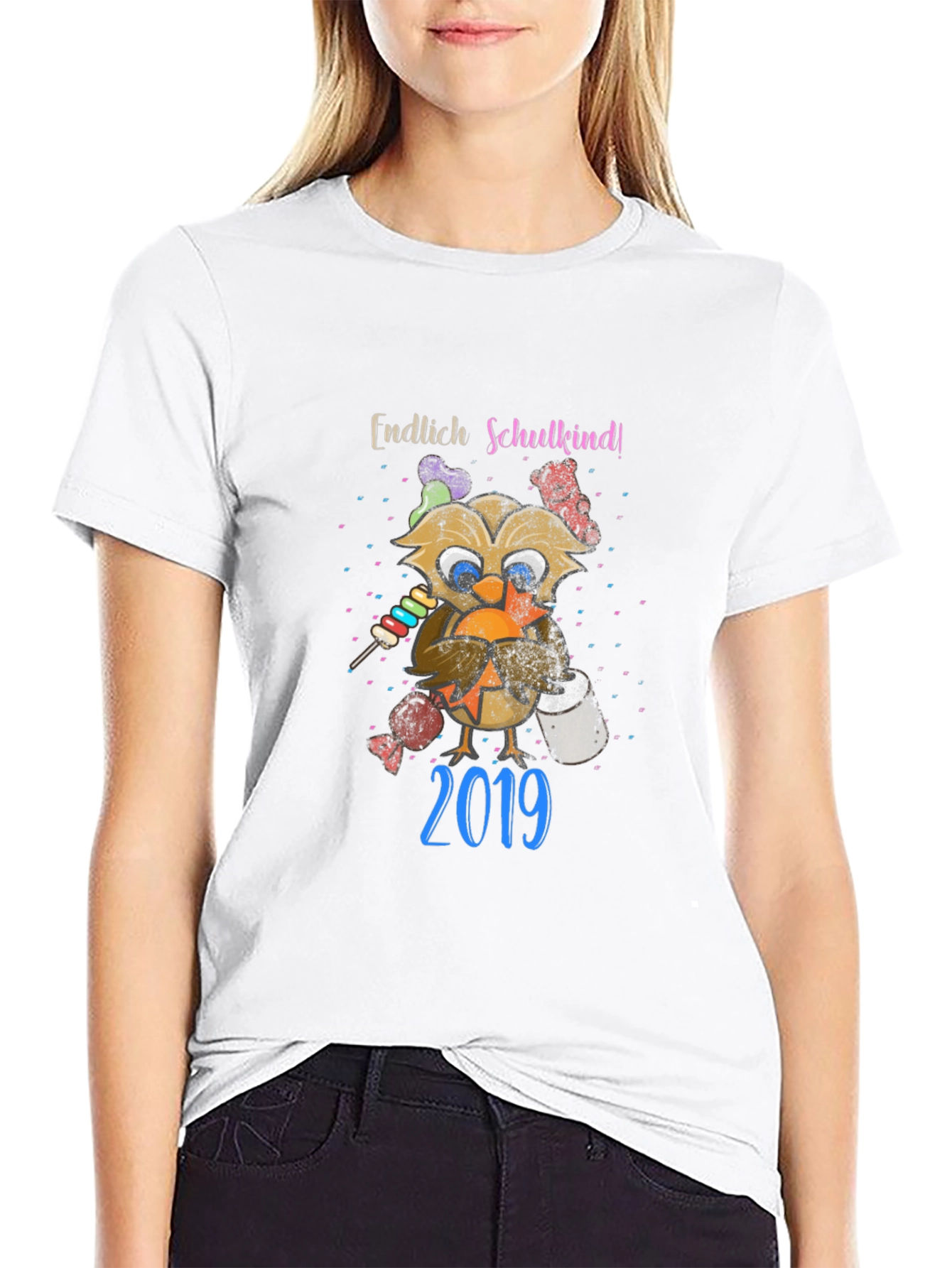 Endlich Schulkind! Owl Graphic T-Shirt 2019