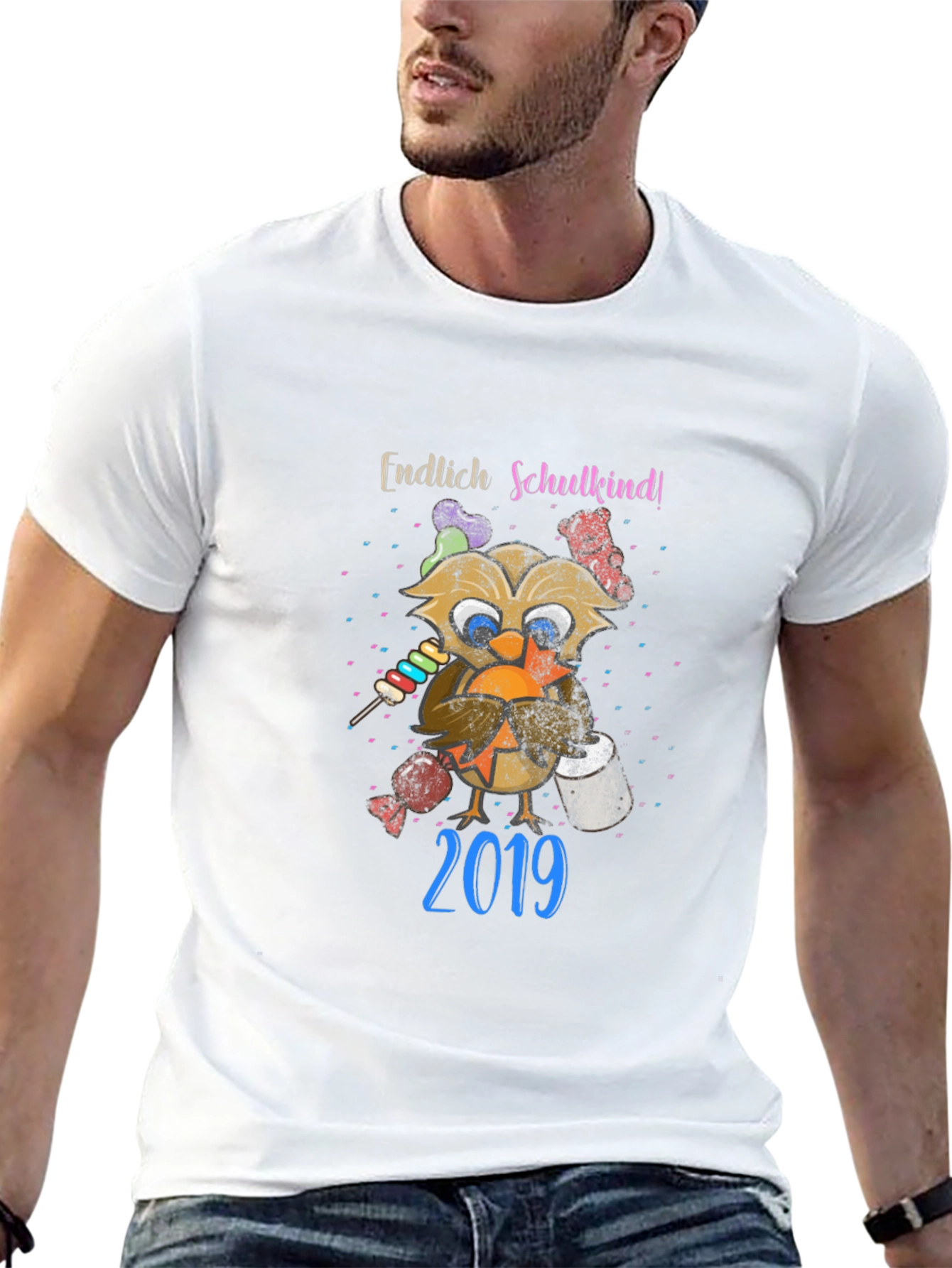 Endlich Schulkind! Owl Graphic T-Shirt 2019