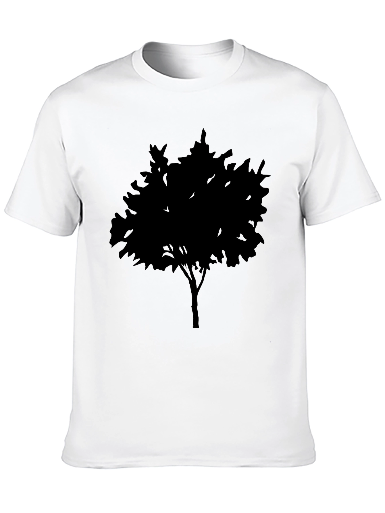 Black Tree Graphic Tee - Nature Inspired Casual Wear