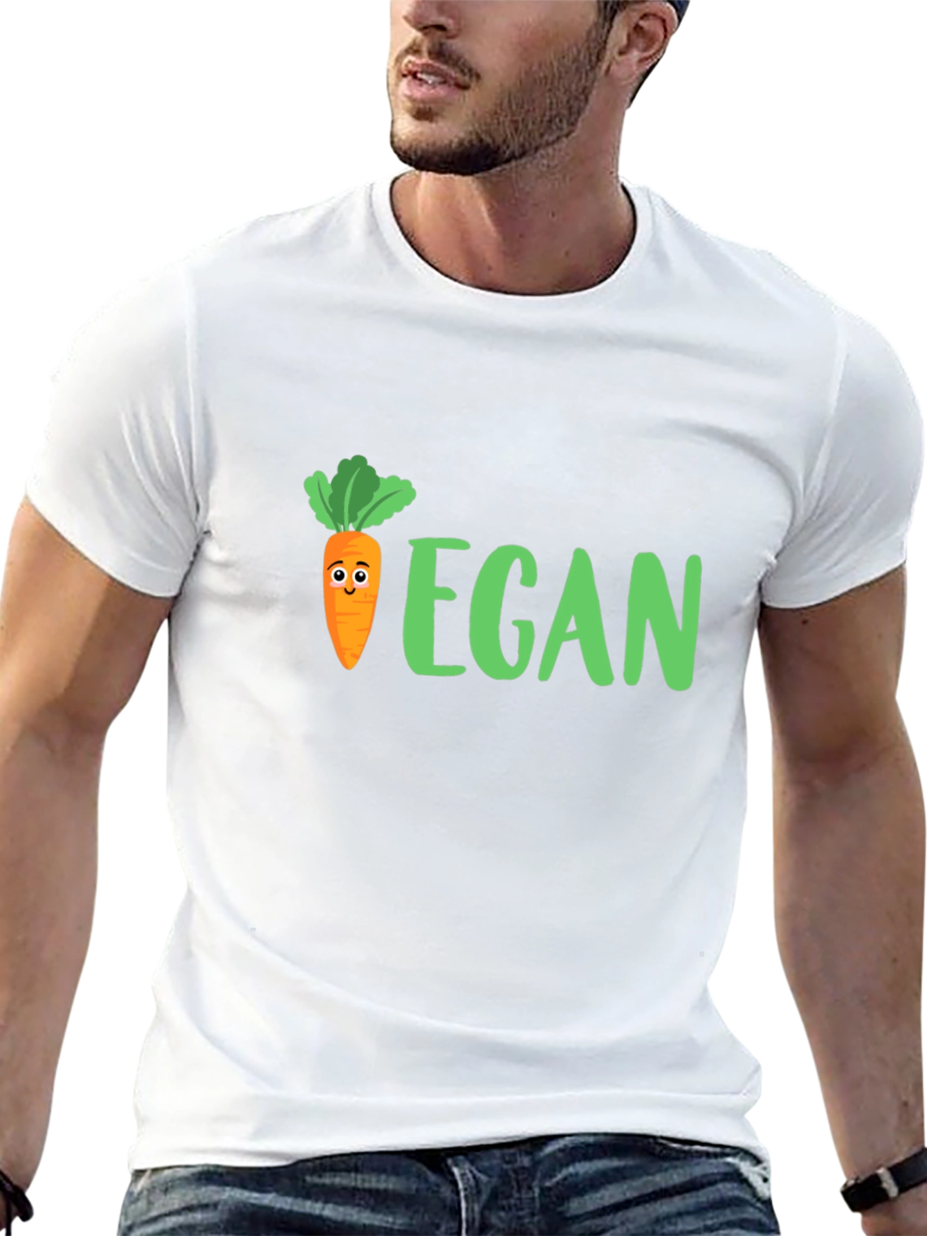 Vegan Carrot T-Shirt - Cute Graphic Tee