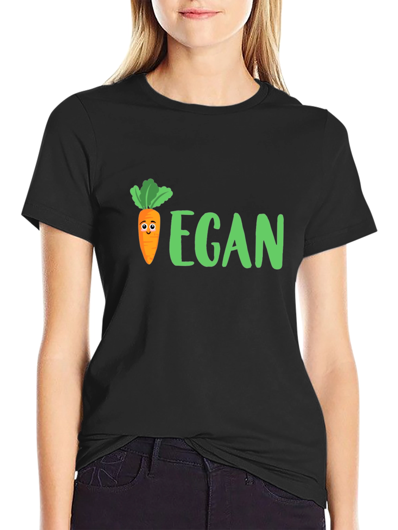 Vegan Carrot T-Shirt - Cute Graphic Tee