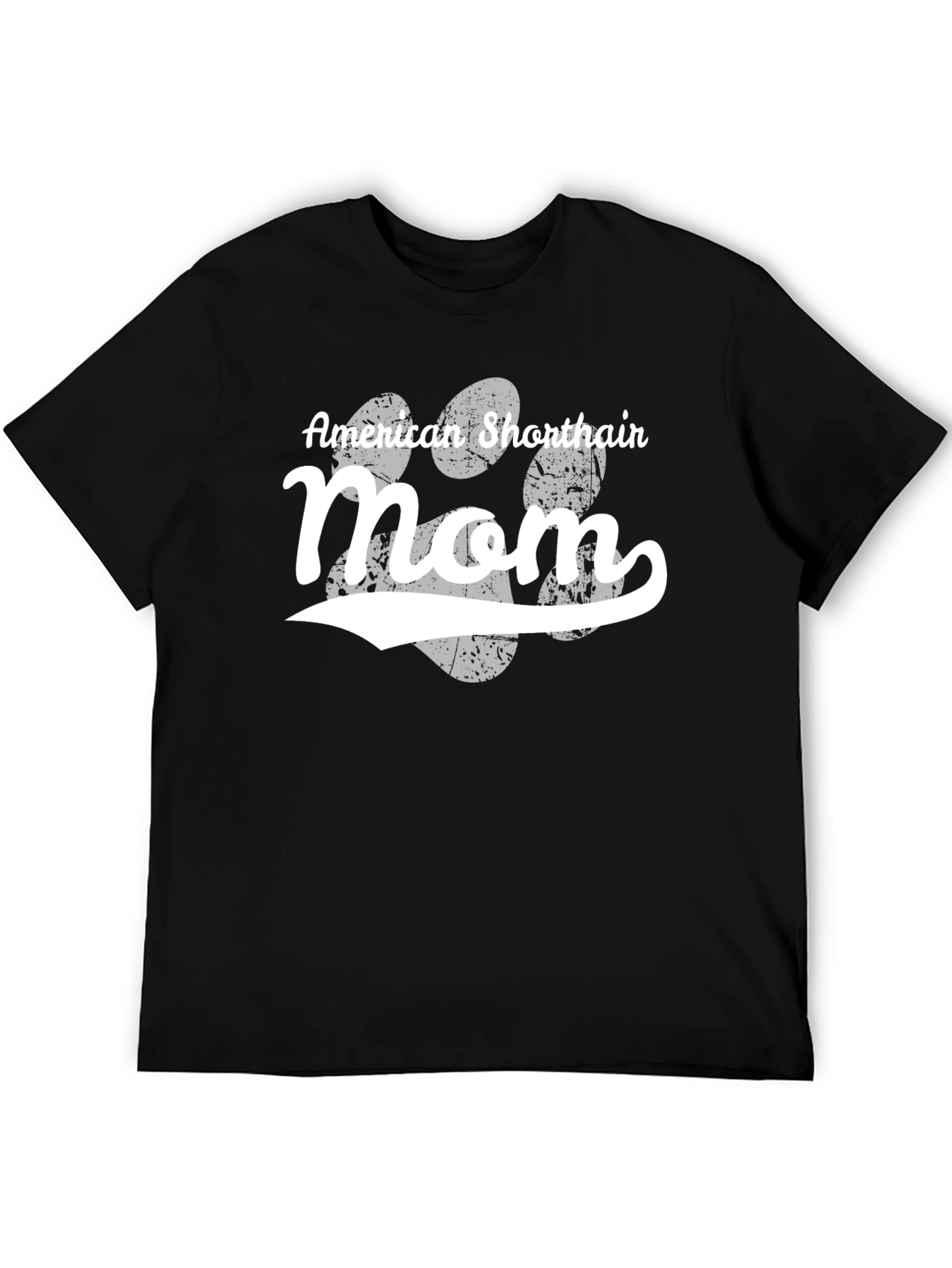 American Shorthair Mom T-Shirt - Black