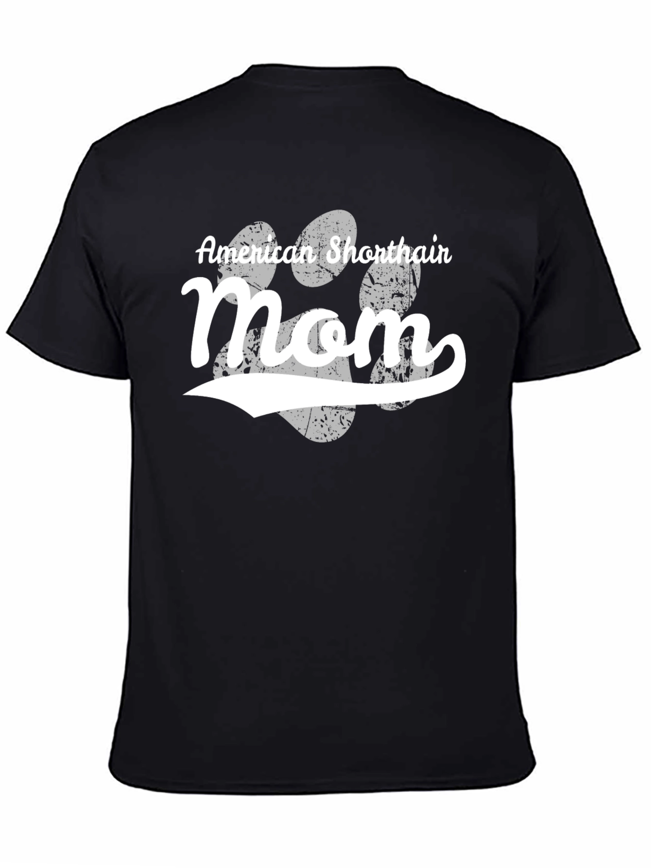 American Shorthair Mom T-Shirt - Black