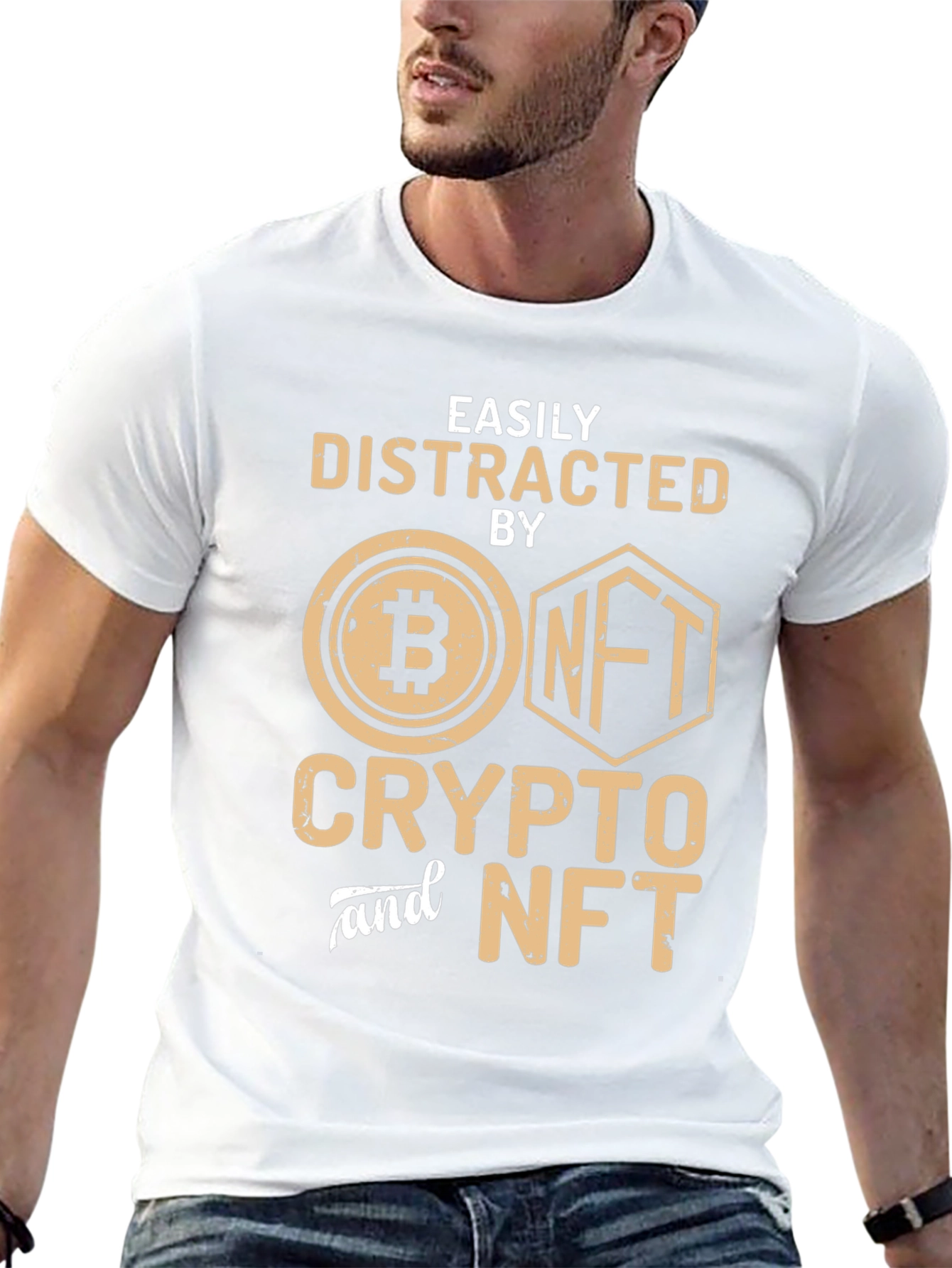 Crypto & NFT Distraction T-Shirt - Black