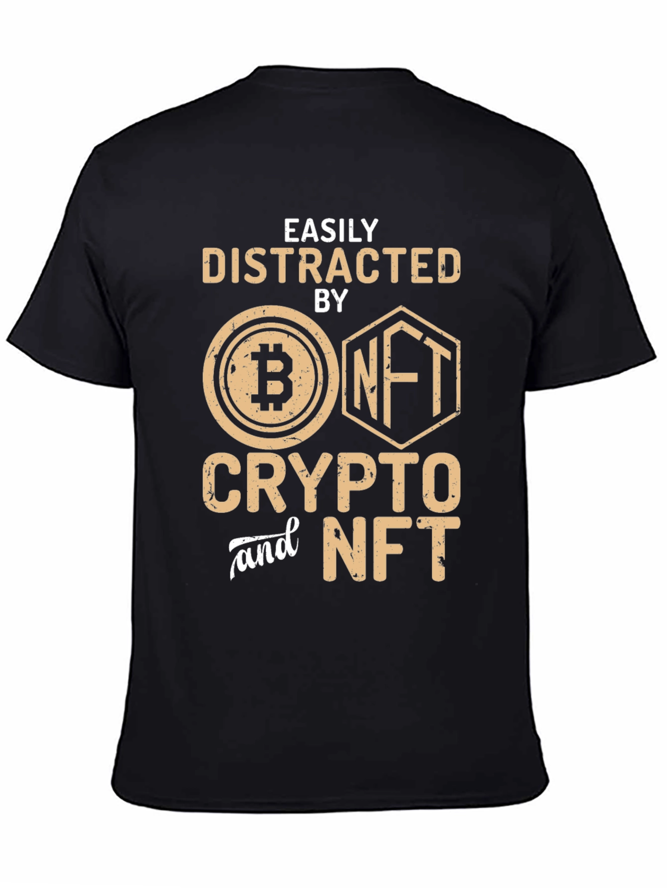 Crypto & NFT Distraction T-Shirt - Black