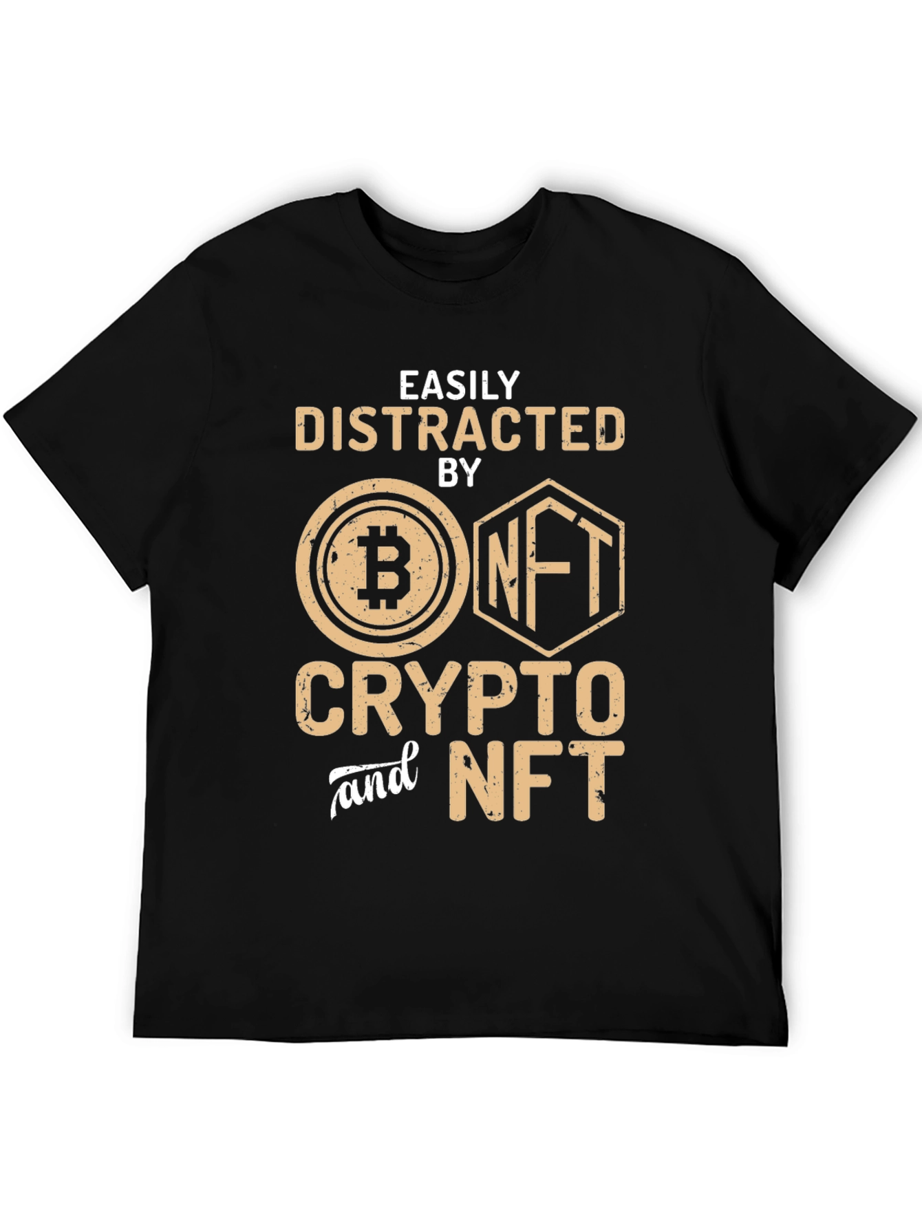 Crypto & NFT Distraction T-Shirt - Black